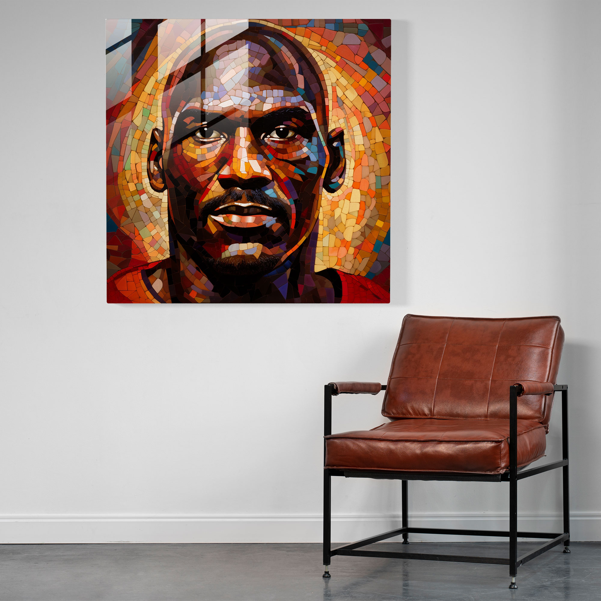 Michael Jordan Glass Print - Micheal Jordan, Home Decoration, Modern Art, Glass Art
