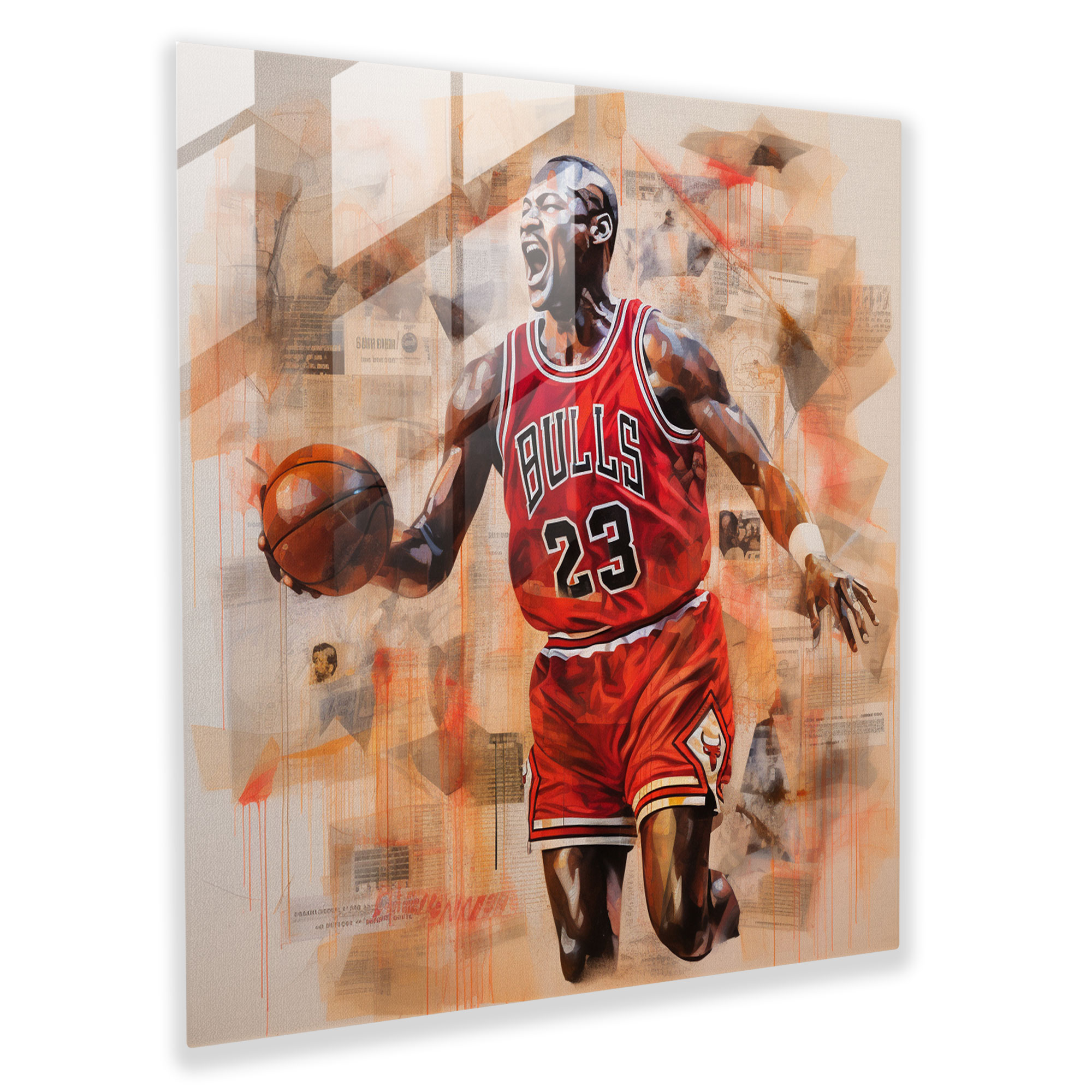 Michael Jordan Glass Print - Words Of Wisdom - Micheal Jordan, Quotes, Glass Art, Modern Art