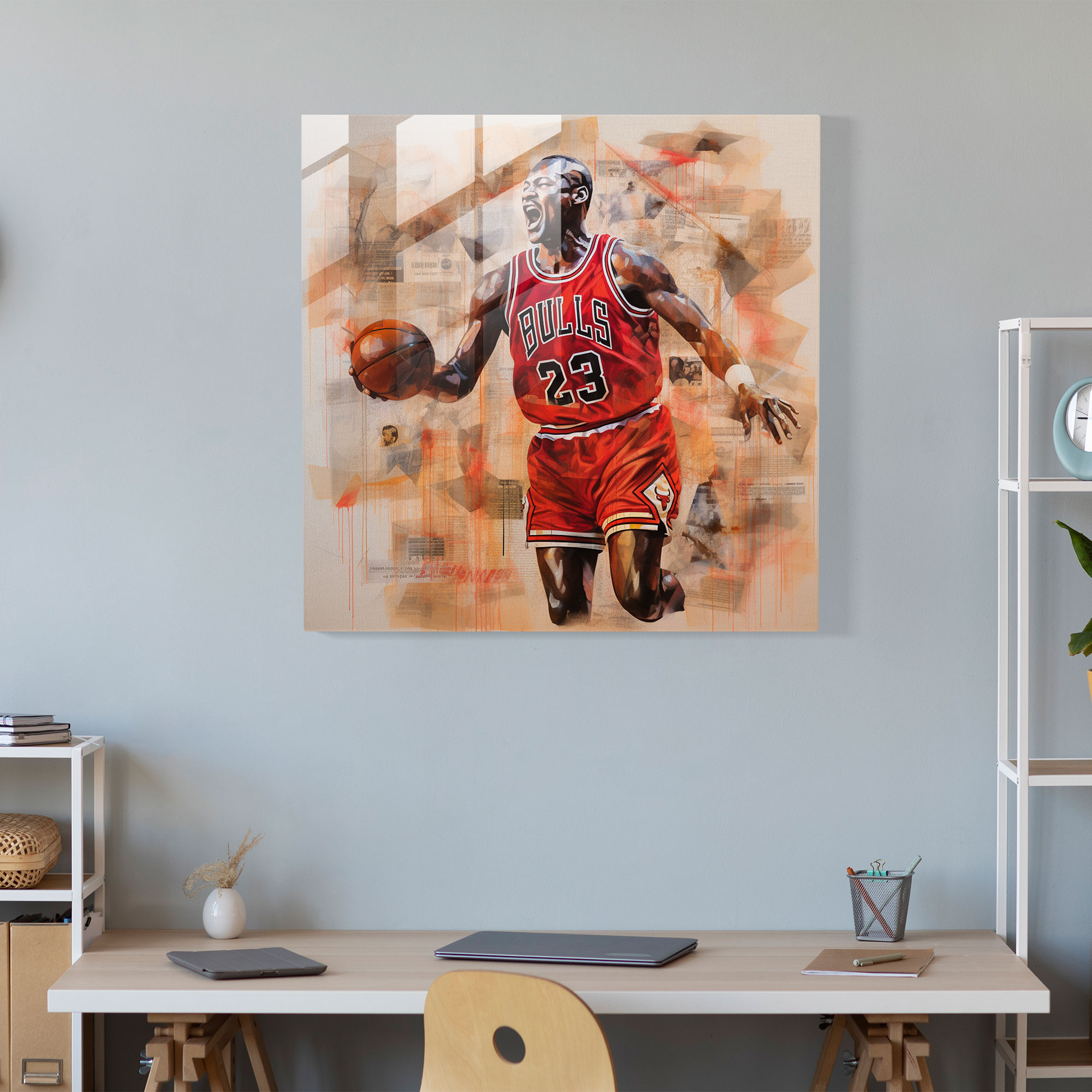 Michael Jordan Glass Print - Words Of Wisdom - Micheal Jordan, Quotes, Glass Art, Modern Art