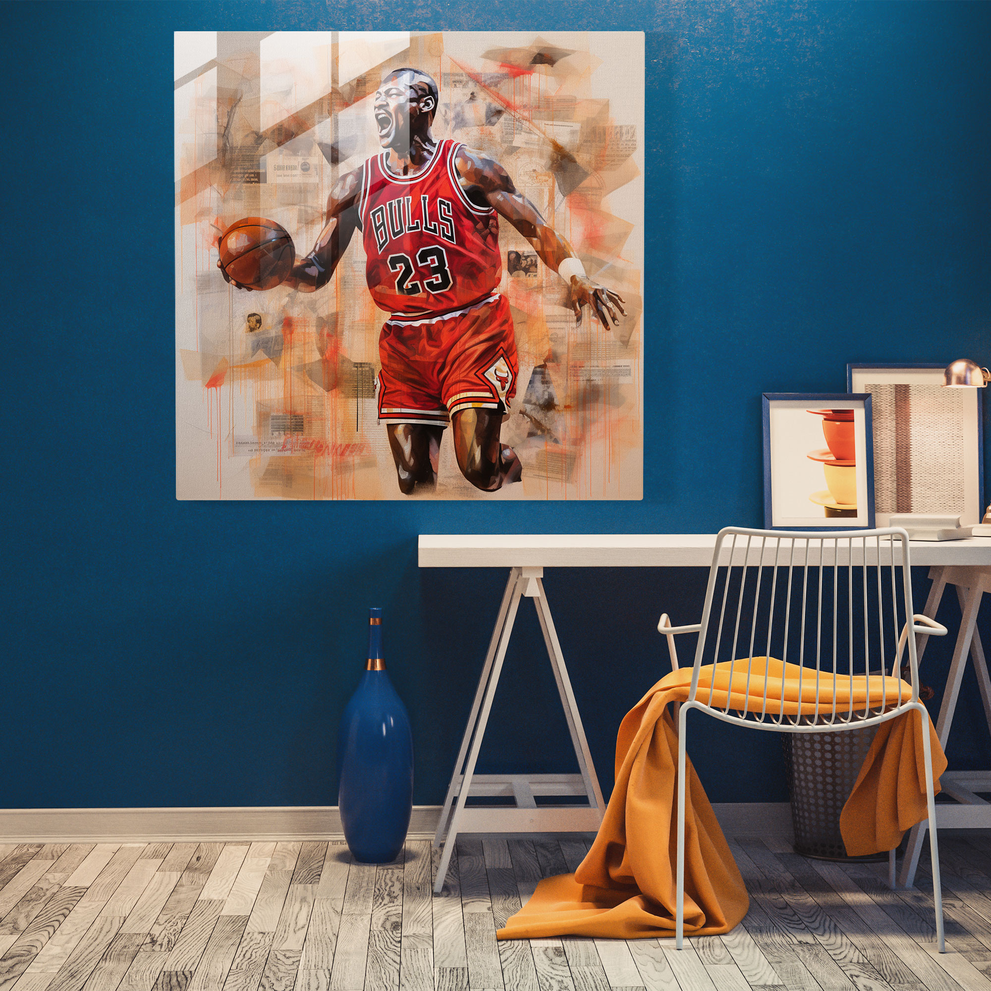 Michael Jordan Glass Print - Words Of Wisdom - Micheal Jordan, Quotes, Glass Art, Modern Art