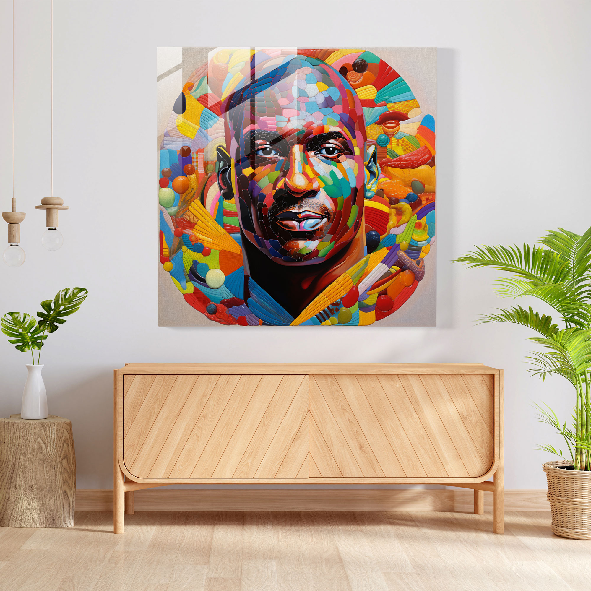 Michael Jordan Glass Print - Pop Art Collage - Micheal Jordan, Pop Art, Greatness, Home Decoration