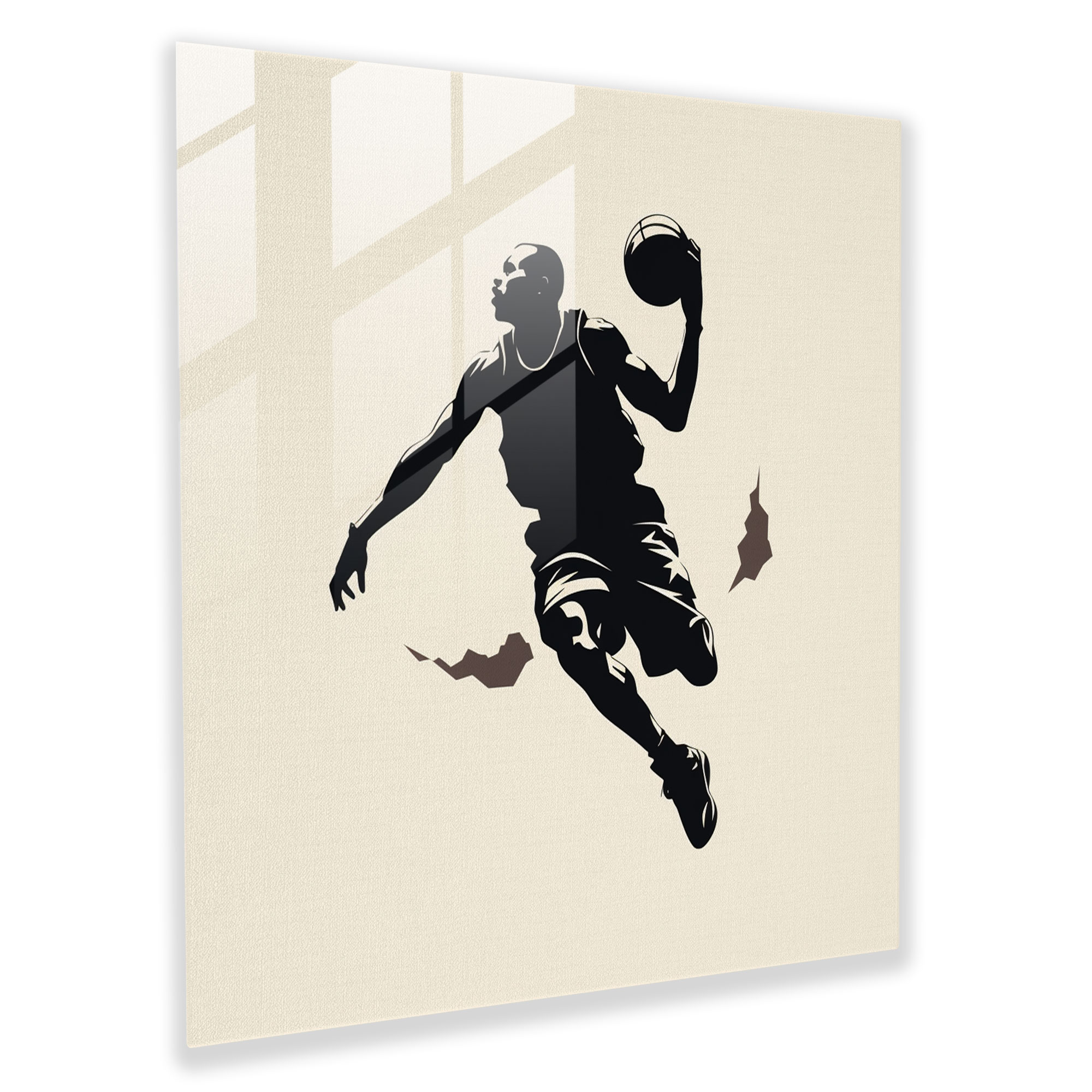 Michael Jordan Signature Glass Print - Micheal Jordan, Timeless, Wall Decoration, Minimalist Design