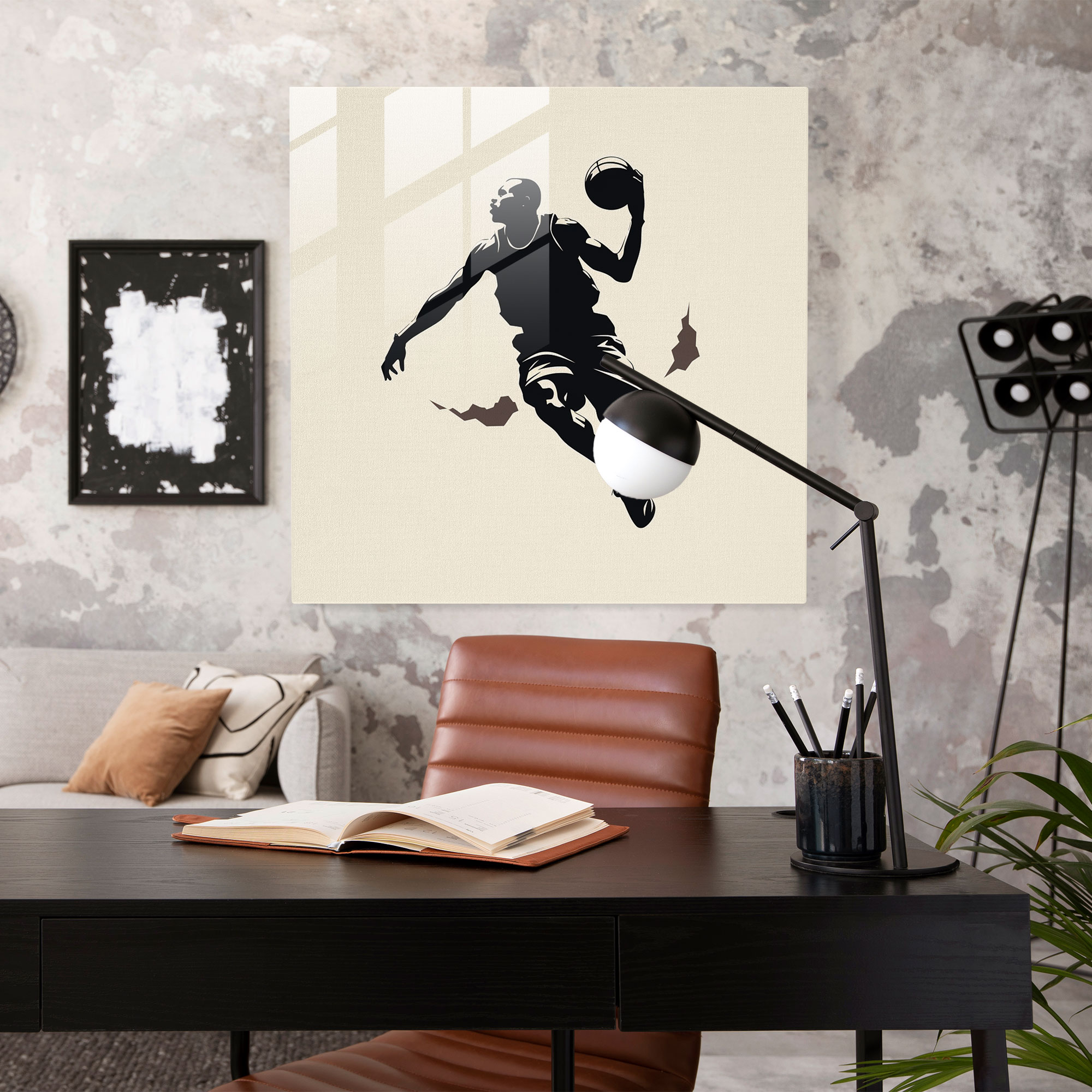 Michael Jordan Signature Glass Print - Micheal Jordan, Timeless, Wall Decoration, Minimalist Design
