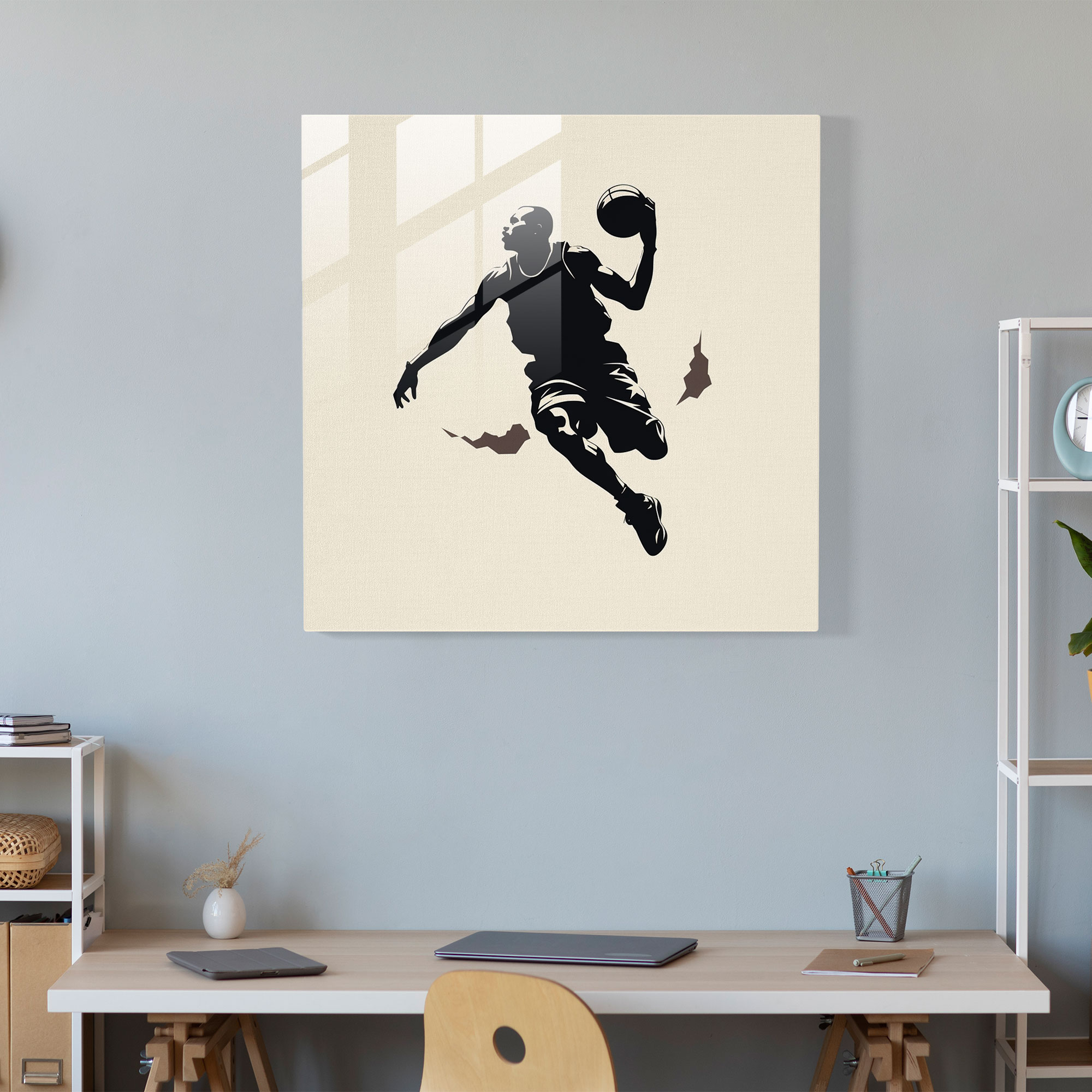 Michael Jordan Signature Glass Print - Micheal Jordan, Timeless, Wall Decoration, Minimalist Design