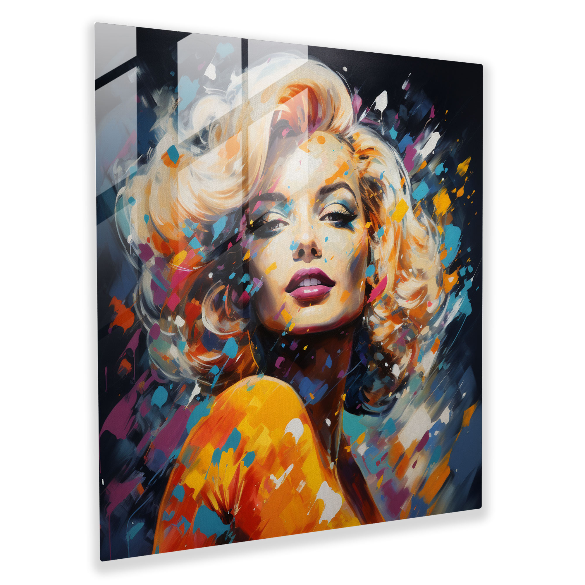 Marilyn Monroe Glass Print - Marilyn Monroe, Marilyn Monroe, Wall Decoration, Iconic Beauty