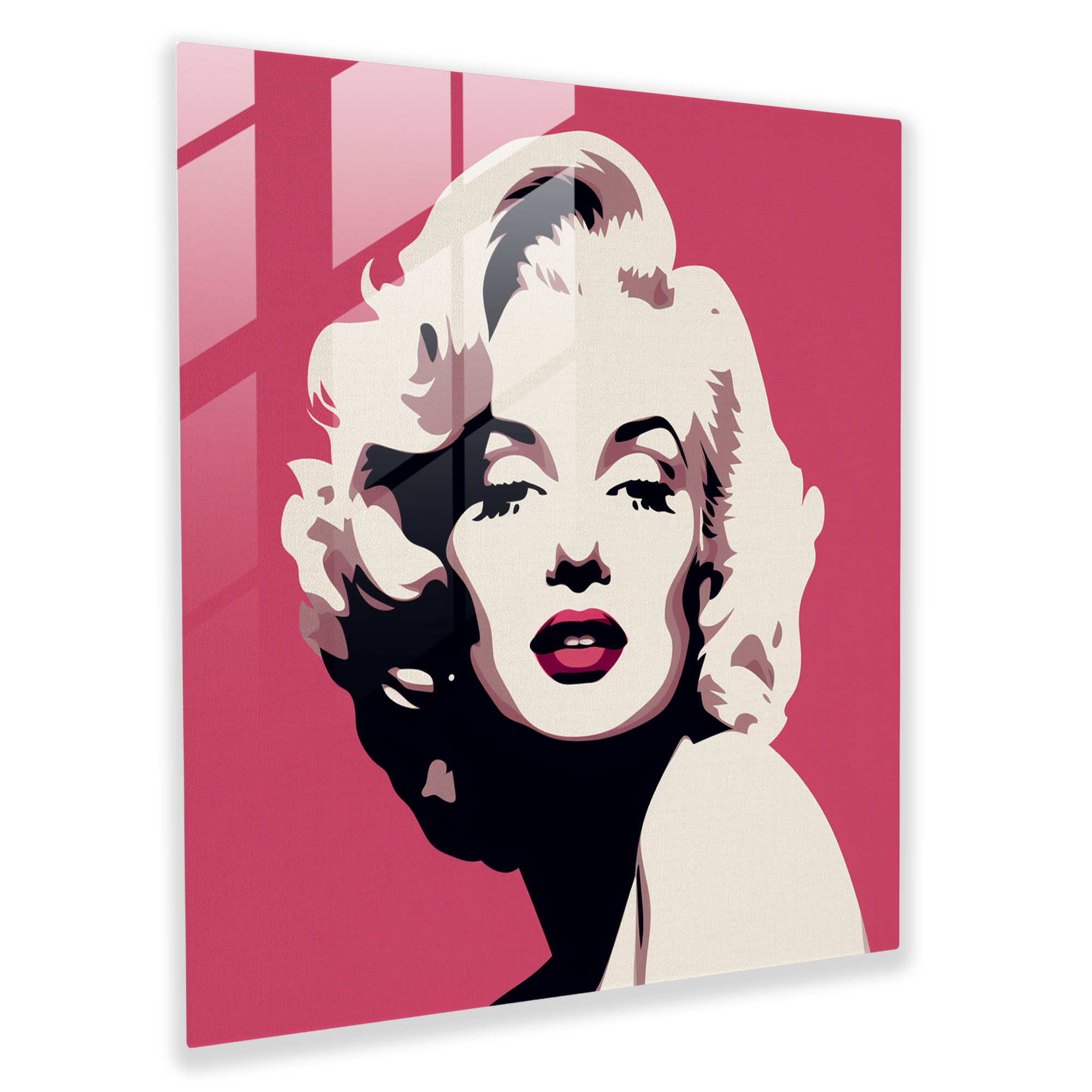 Minimalist Marilyn Monroe Glass Print - Marilyn Monroe, Home Decoration, Modern Art, Glass Wall Art
