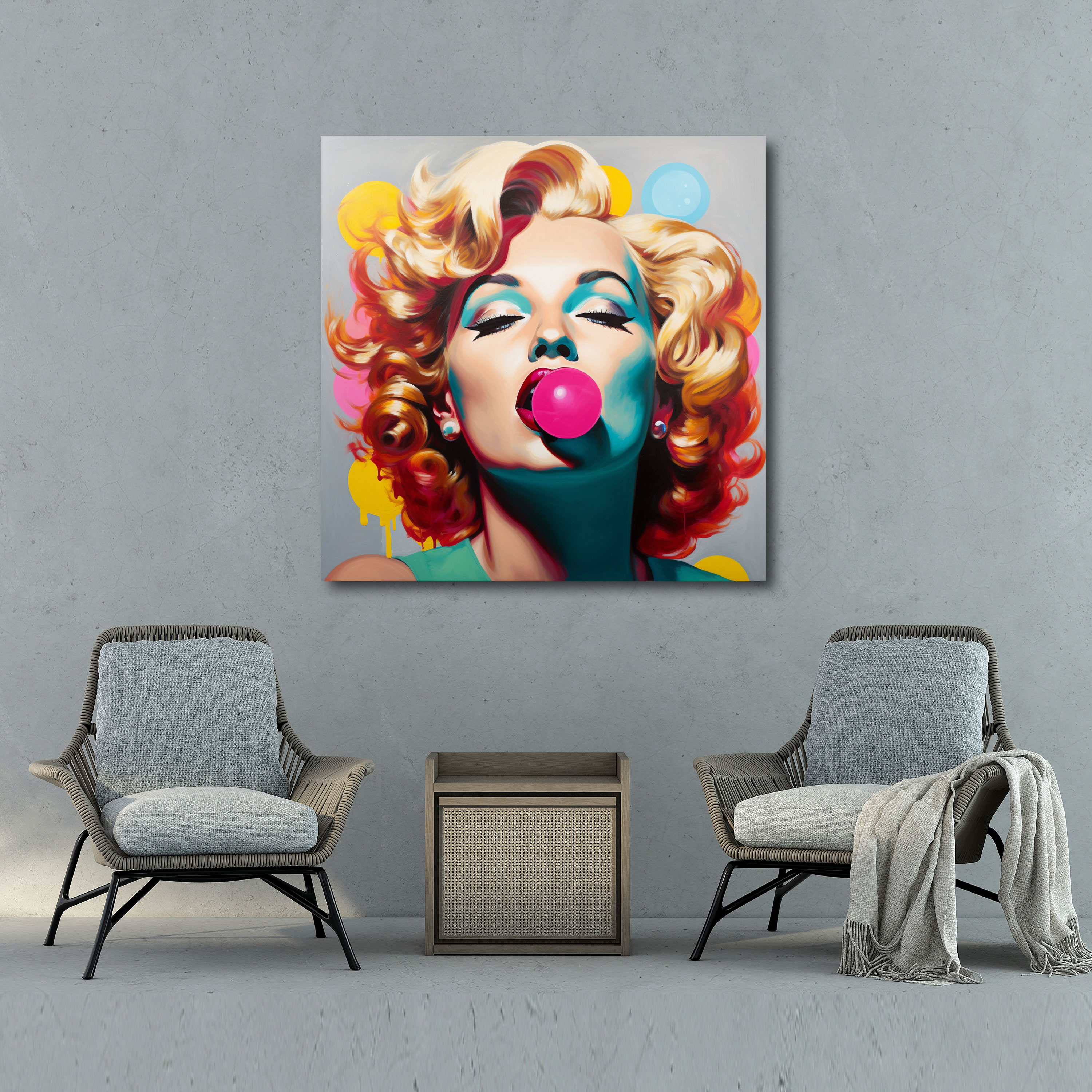 Marilyn Monroe Canvas Print - Pop Art Wall Decoration - Marilyn Monroe, Pop Art, Home Decoration, Canvas Wall Art