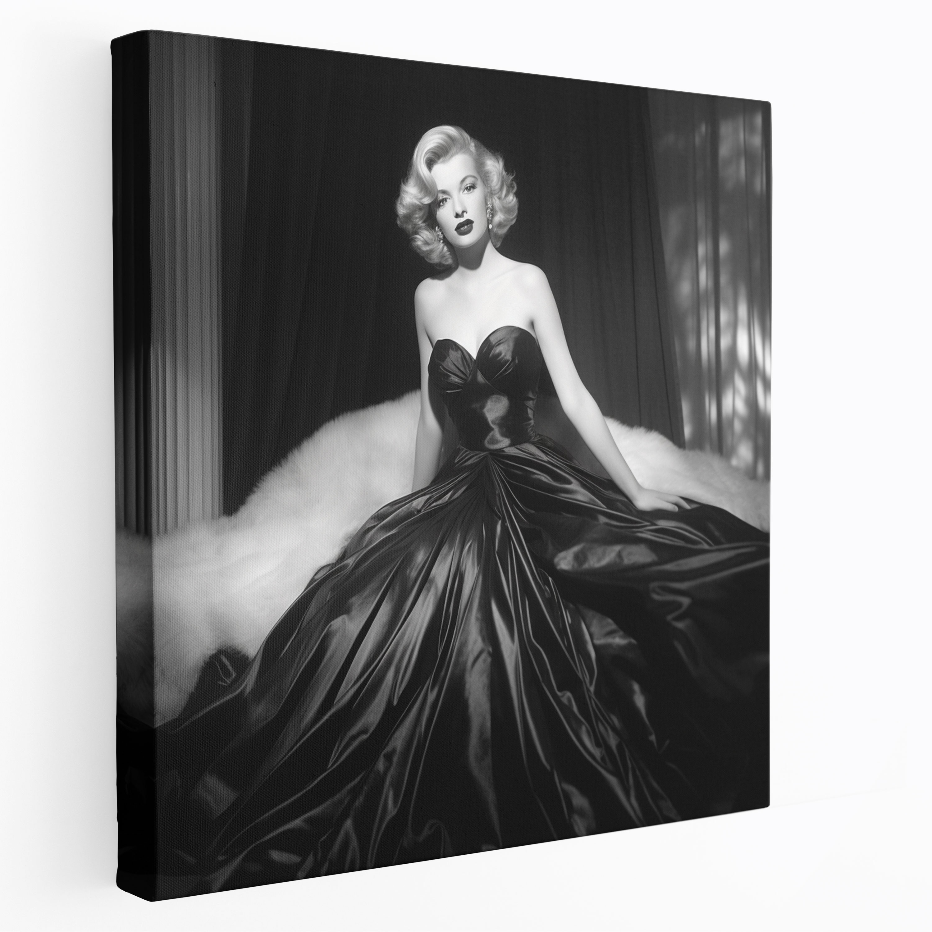 Marilyn Monroe Canvas Print - Classic Black And White Wall Art - Marilyn Monroe, Canvas Wall Art, Timeless Beauty, Home Decoration