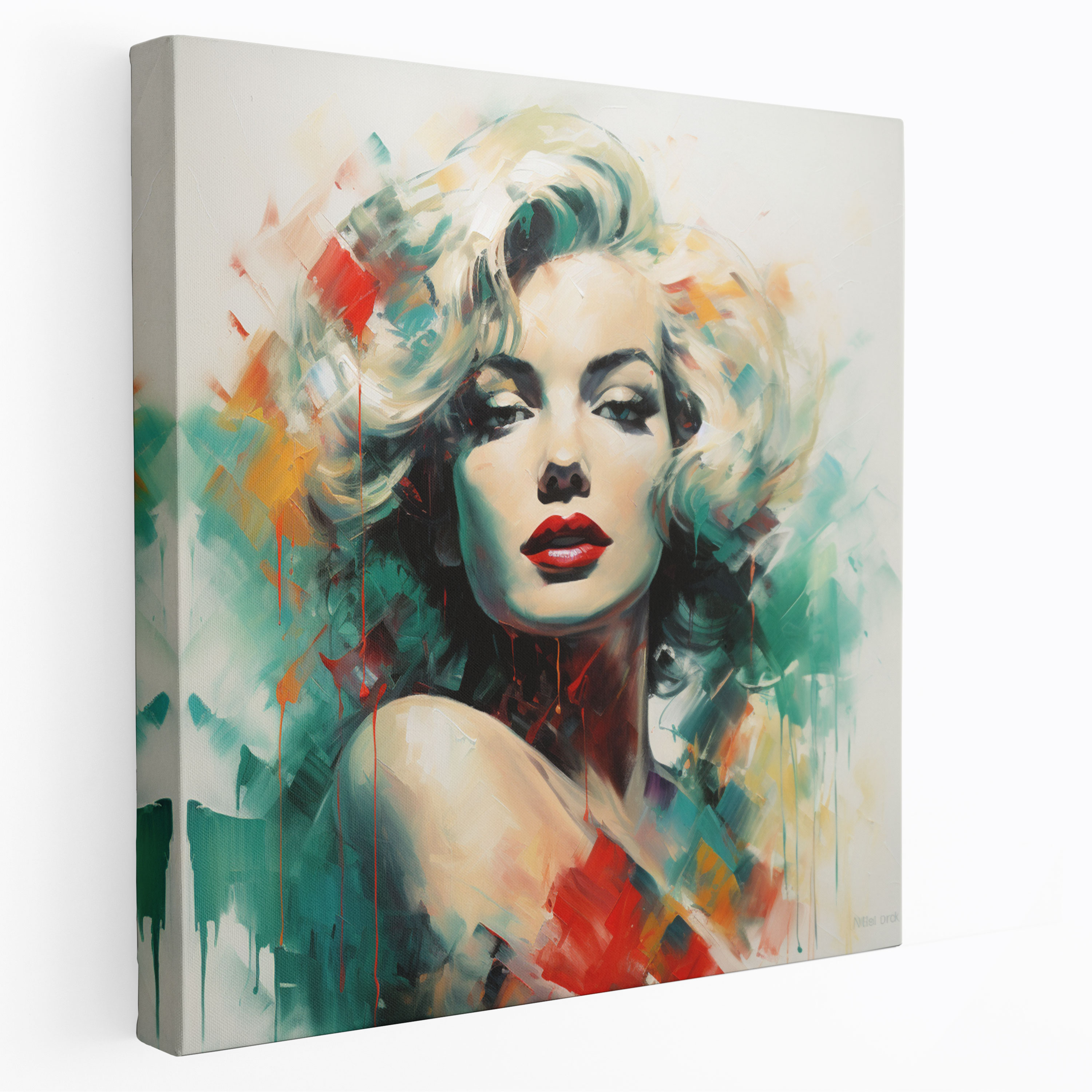 Marilyn Monroe Canvas Print - Abstract Impressionist Wall Decoration - Marilyn Monroe, Canvas Print, Wall Art, Impressionist Art