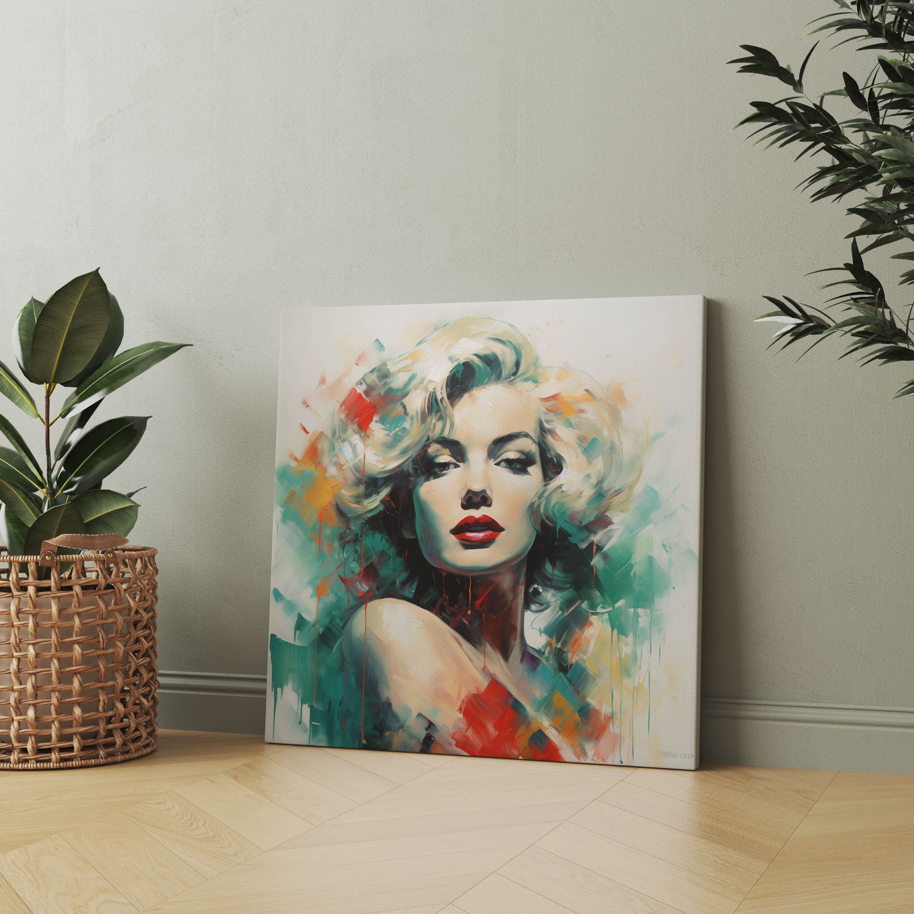 Marilyn Monroe Canvas Print - Abstract Impressionist Wall Decoration - Marilyn Monroe, Canvas Print, Wall Art, Impressionist Art