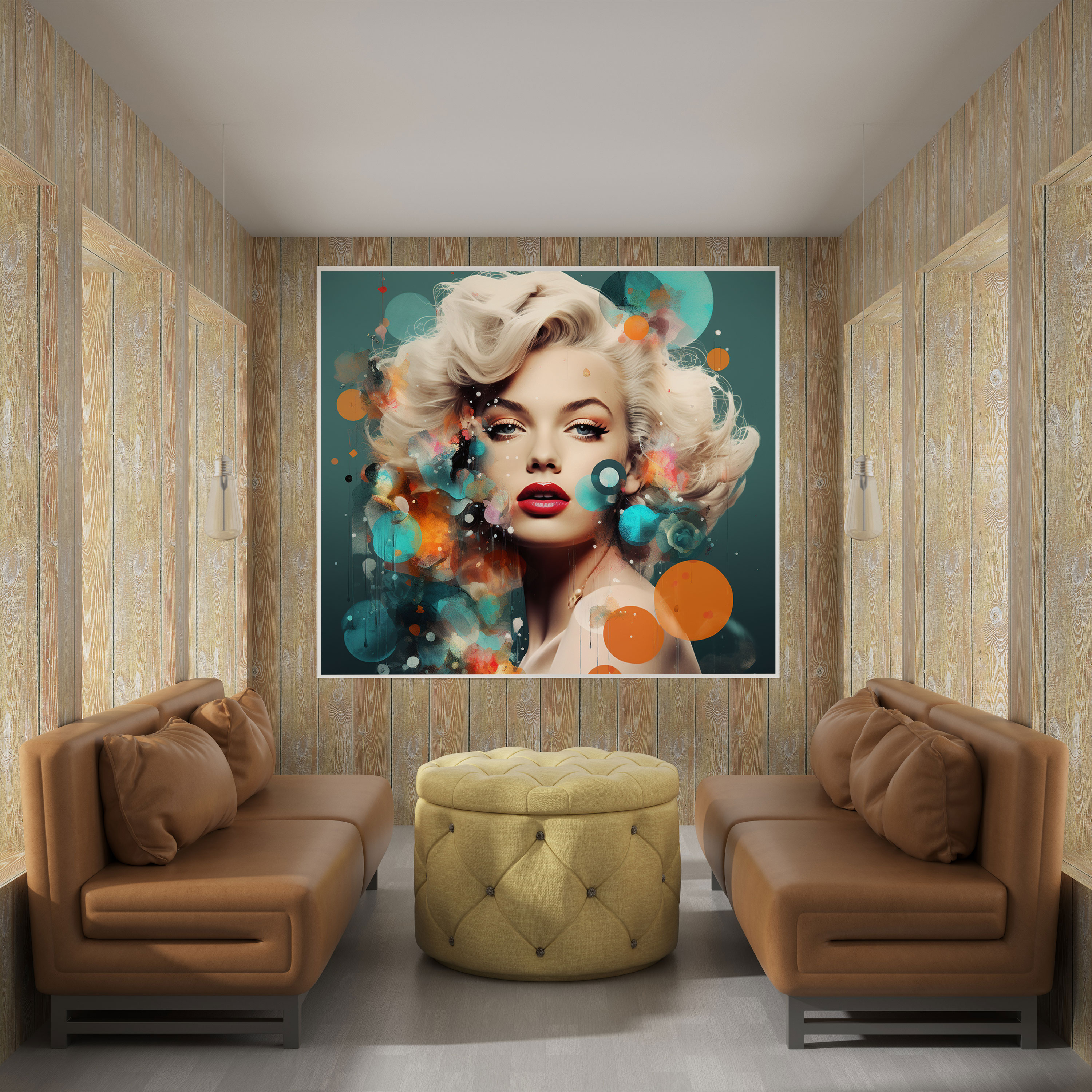 Marilyn Monroe Canvas Print - Modern Digital Collage Wall Art - Marilyn Monroe, Wall Art, Home Decoration, Canvas