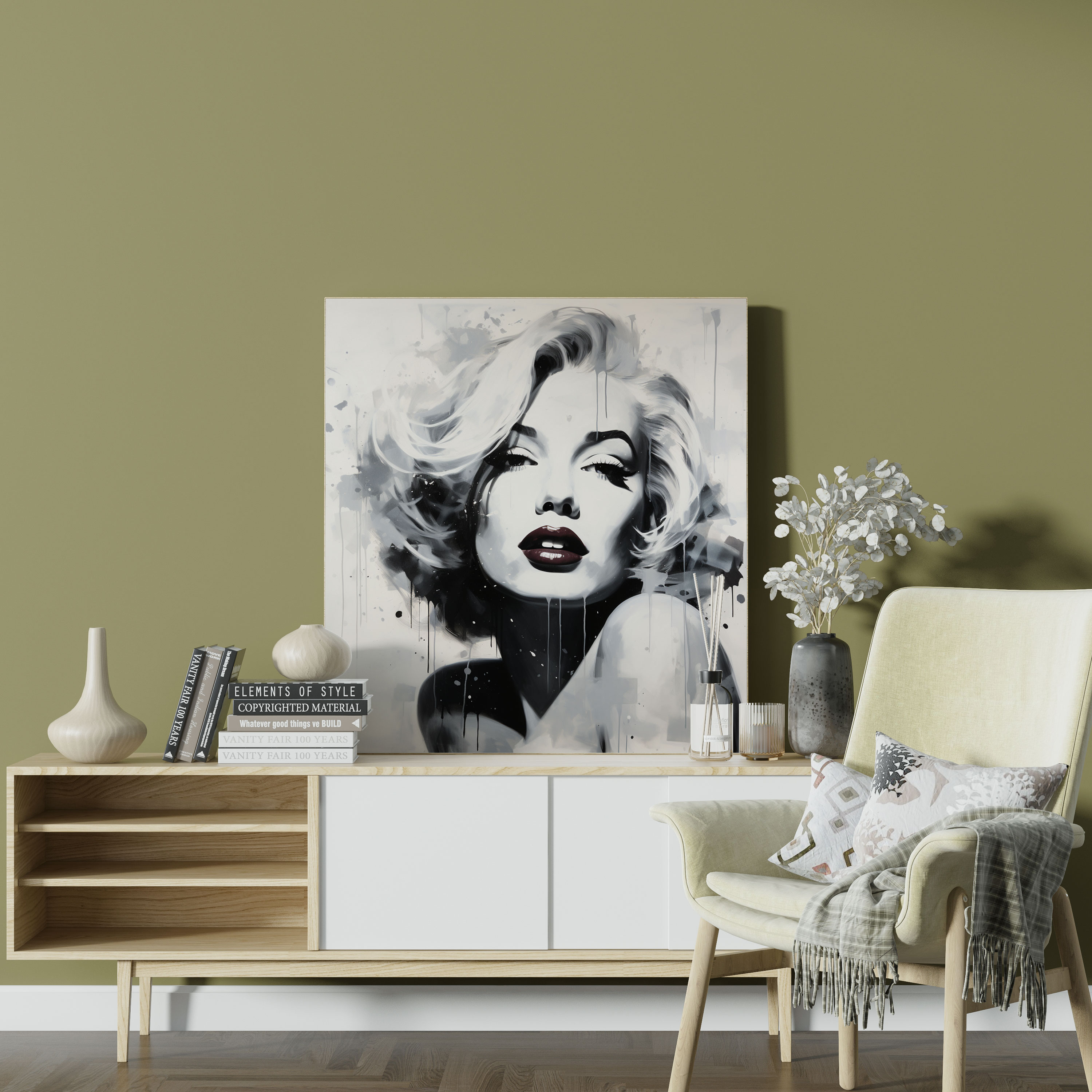 Marilyn Monroe Canvas Print - Modern Abstract Wall Art - Marilyn Monroe, Wall Art, Canvas Wall Art, Marilyn Monroe
