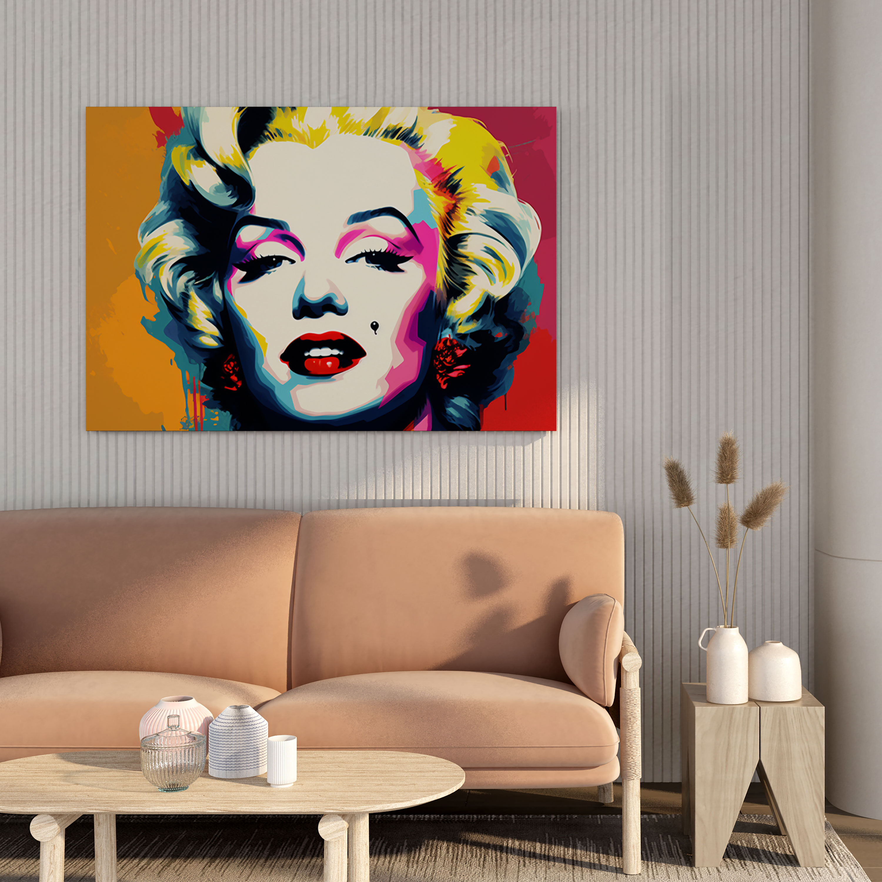 Marilyn Monroe Canvas Print - Pop Art Wall Decoration - Marilyn Monroe, Marilyn Monroe, Bold Colors, Canvas Print
