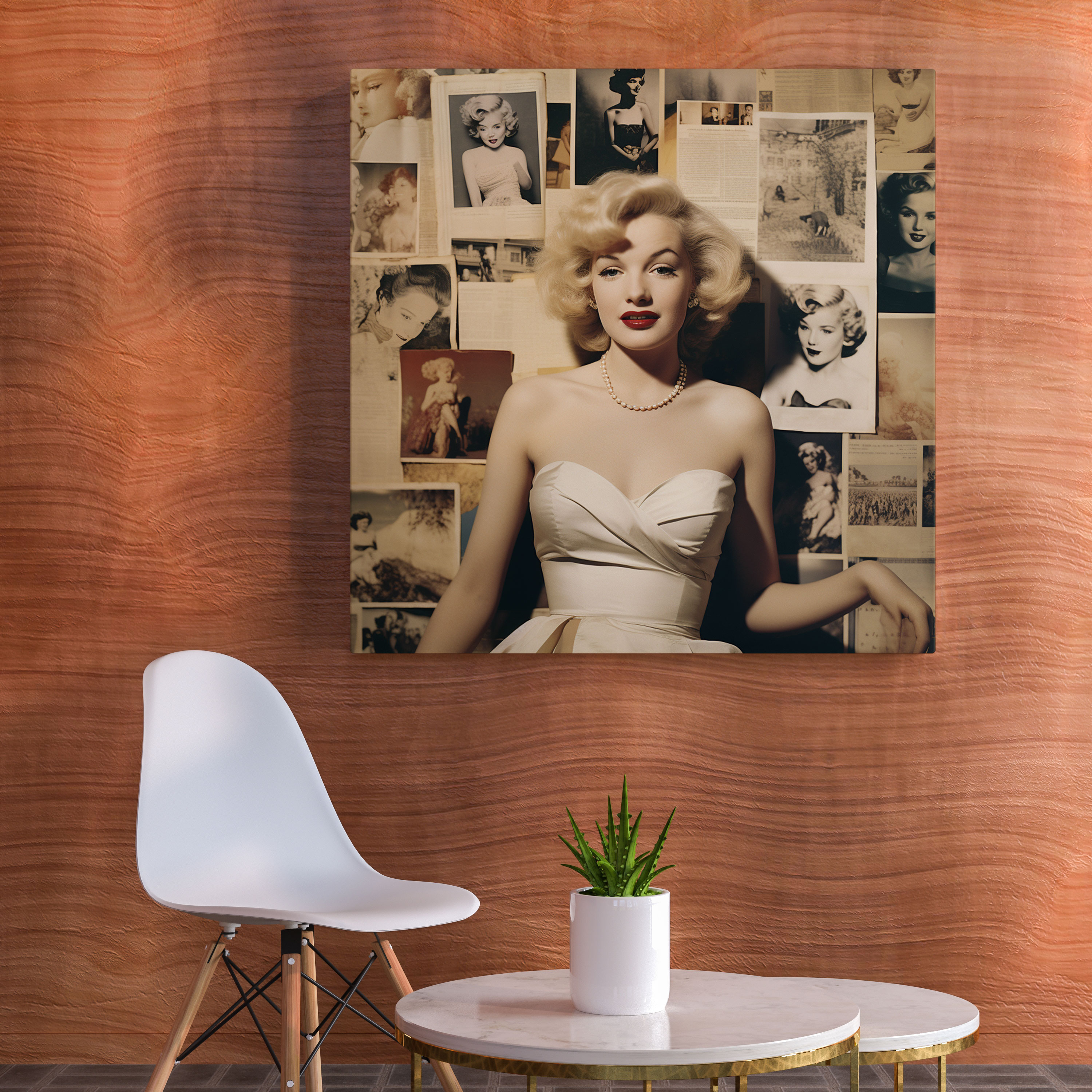 Marilyn Monroe Wall Art - Vintage Photo Collage - Marilyn Monroe, Wall Art, Beauty, Marilyn Monroe