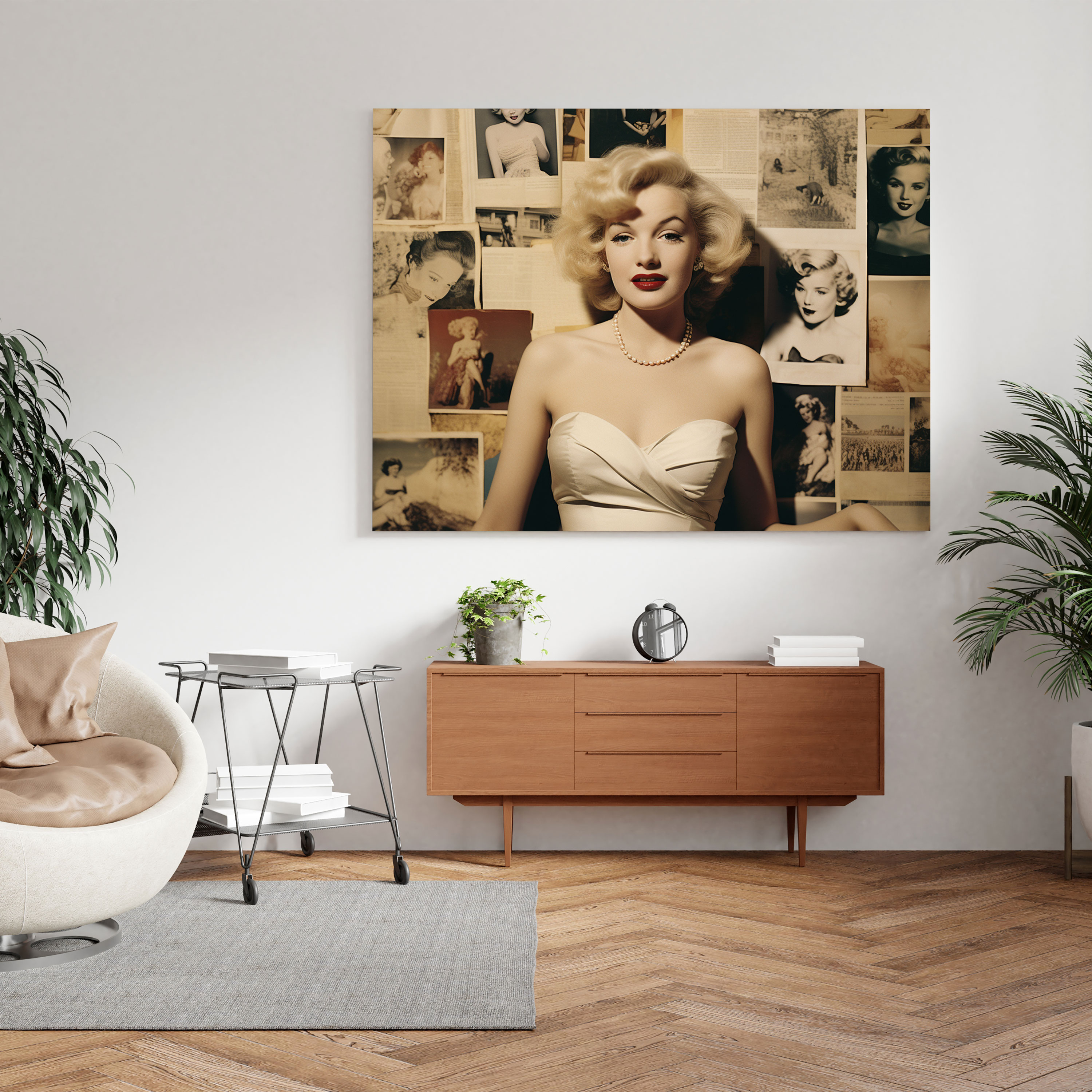 Marilyn Monroe Wall Art - Vintage Photo Collage - Marilyn Monroe, Wall Art, Beauty, Marilyn Monroe