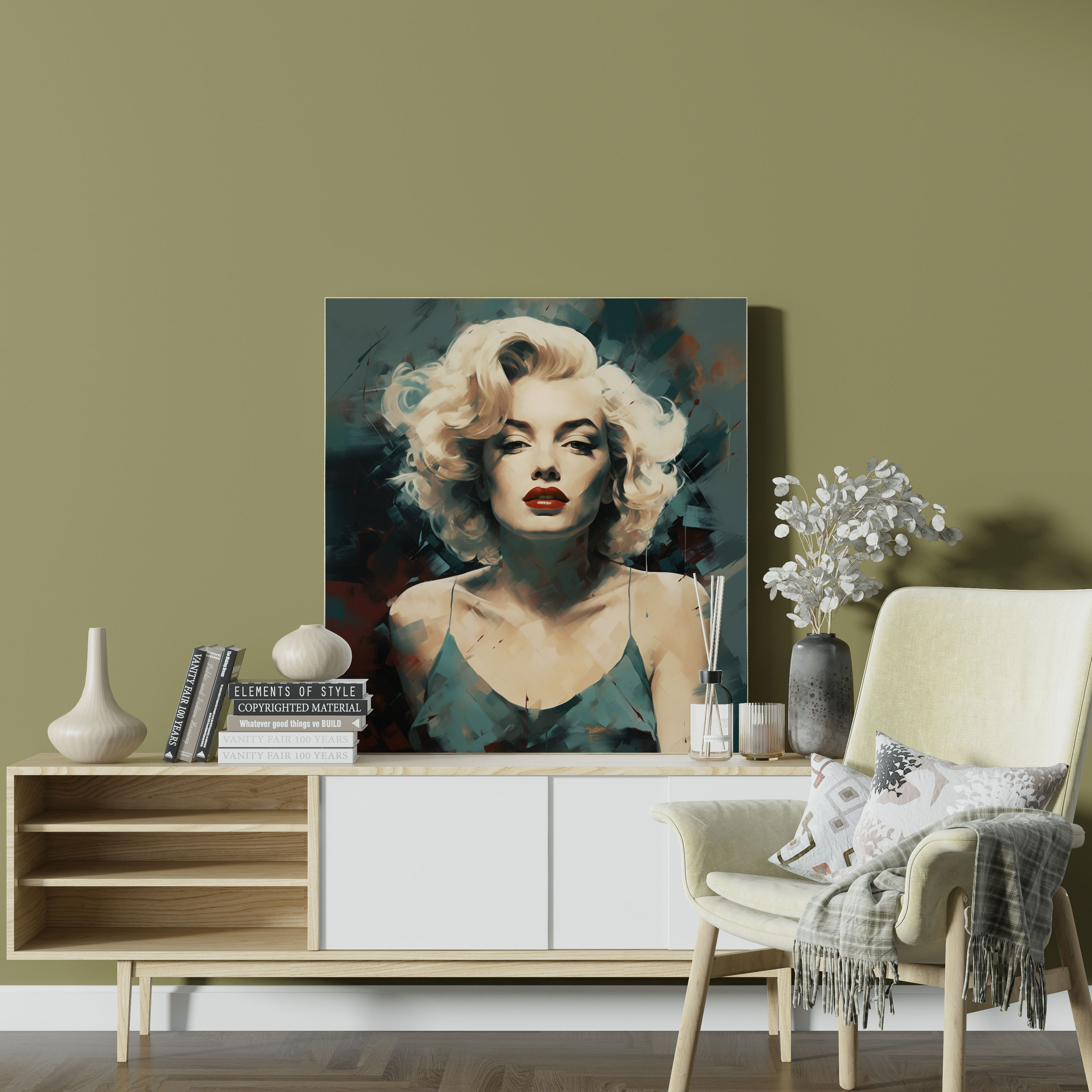 Marilyn Monroe Canvas Print - Vintage Movie Poster Art - Marilyn Monroe, Home Decoration, Wall Art, Canvas Print