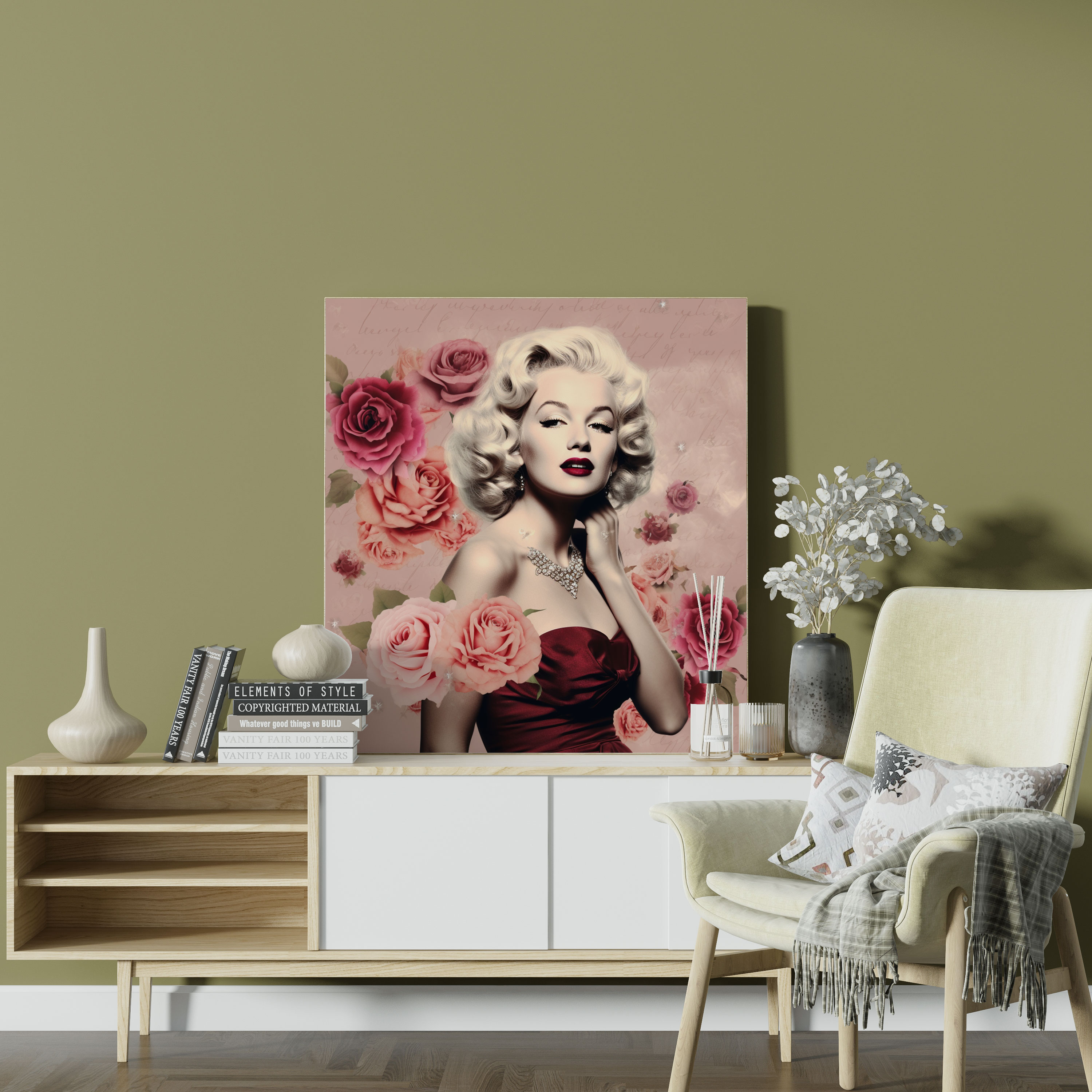 Marilyn Monroe Wall Art - Inspirational Quote Collage - Marilyn Monroe, Strength, Inspirational, Canvas