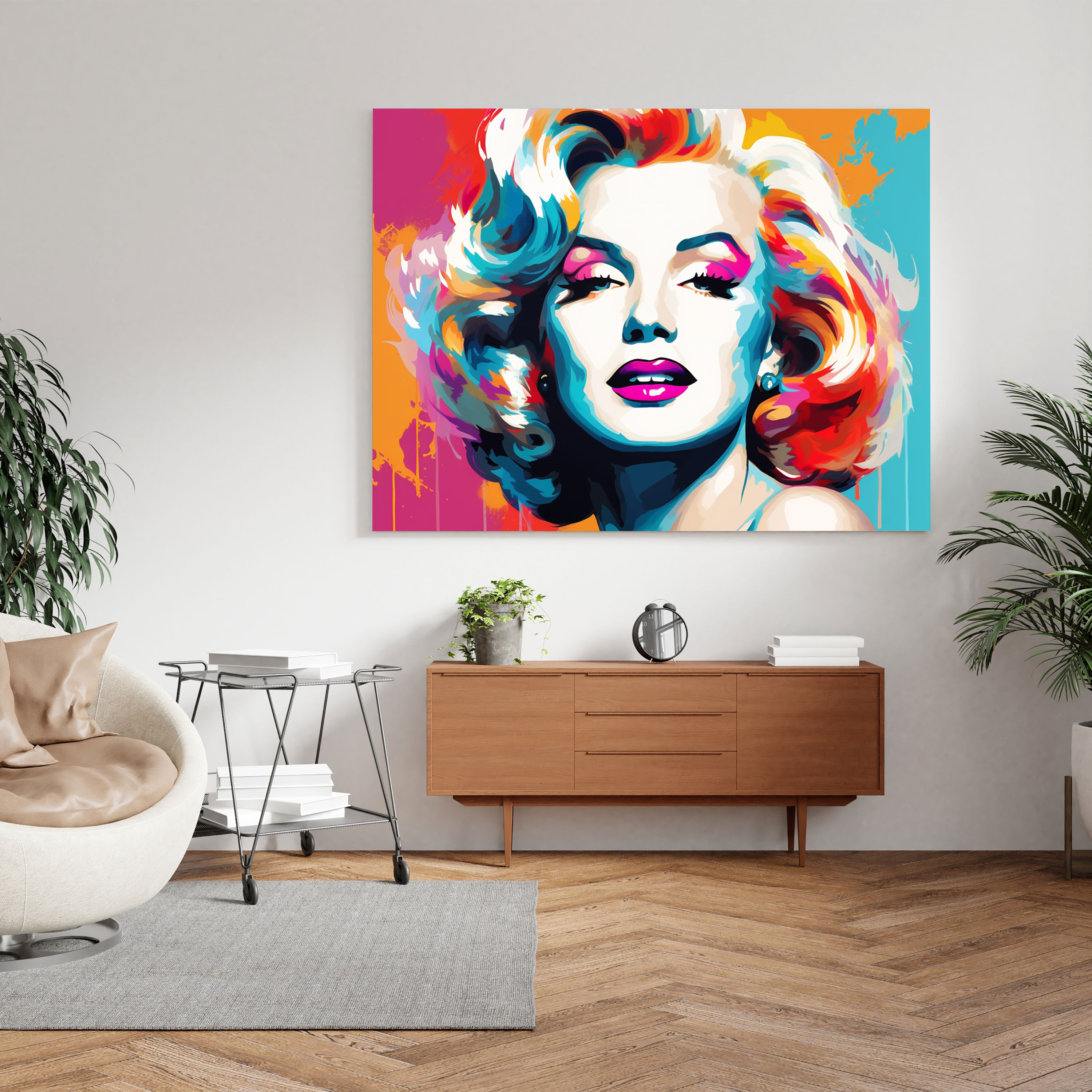 Marilyn Monroe Pop Art Canvas Print - Marilyn Monroe, Wall Decoration, Marilyn Monroe, Pop Art