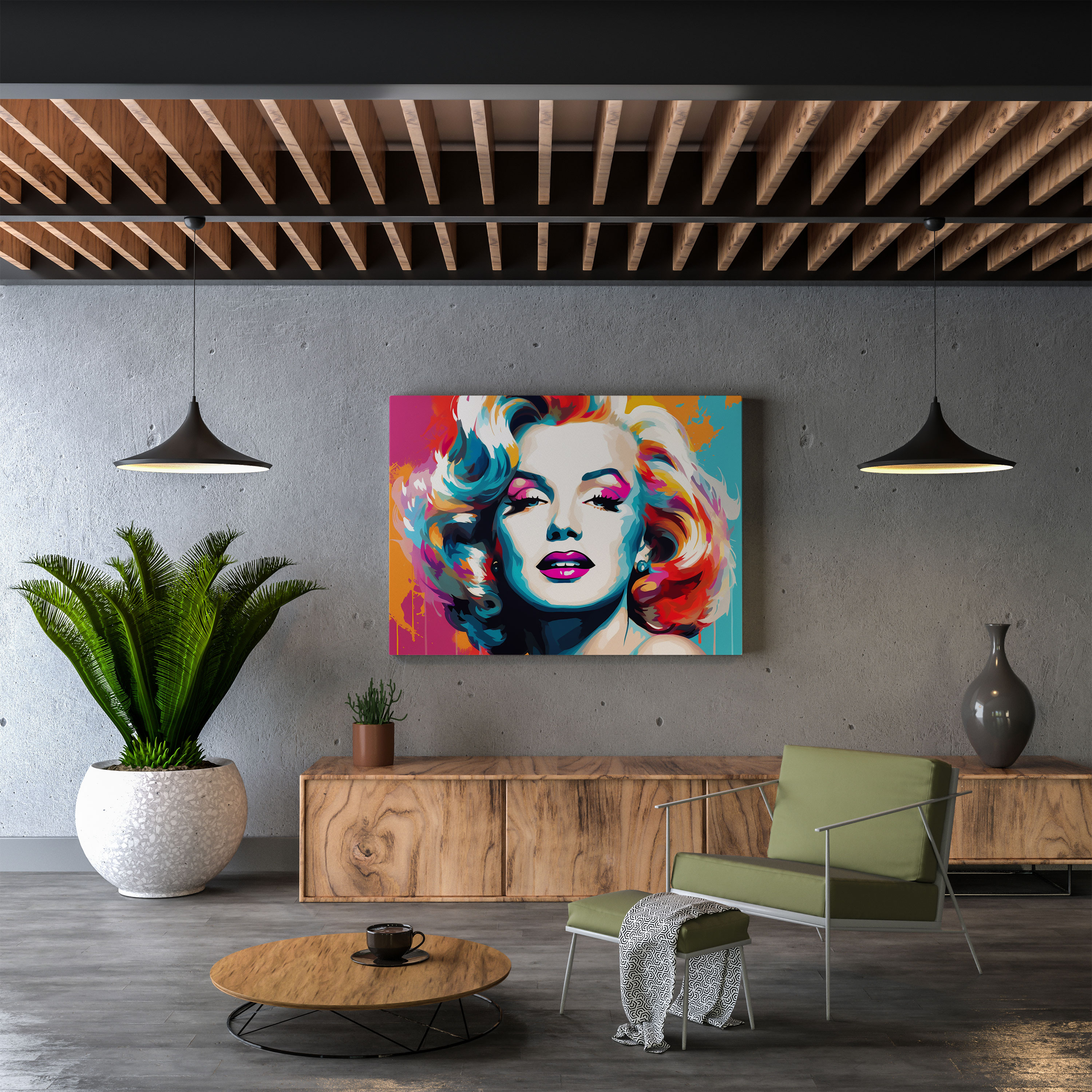 Marilyn Monroe Pop Art Canvas Print - Marilyn Monroe, Wall Decoration, Marilyn Monroe, Pop Art