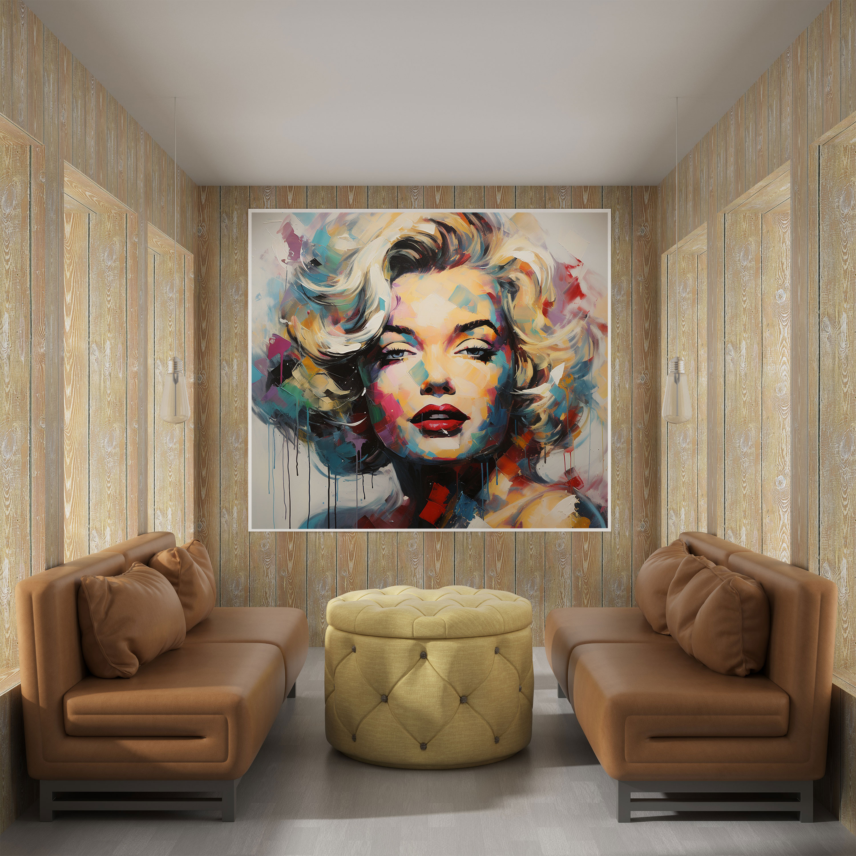 Abstract Marilyn Monroe Wall Art - Marilyn Monroe, Marilyn Monroe, Home Decoration, Vibrant Colors