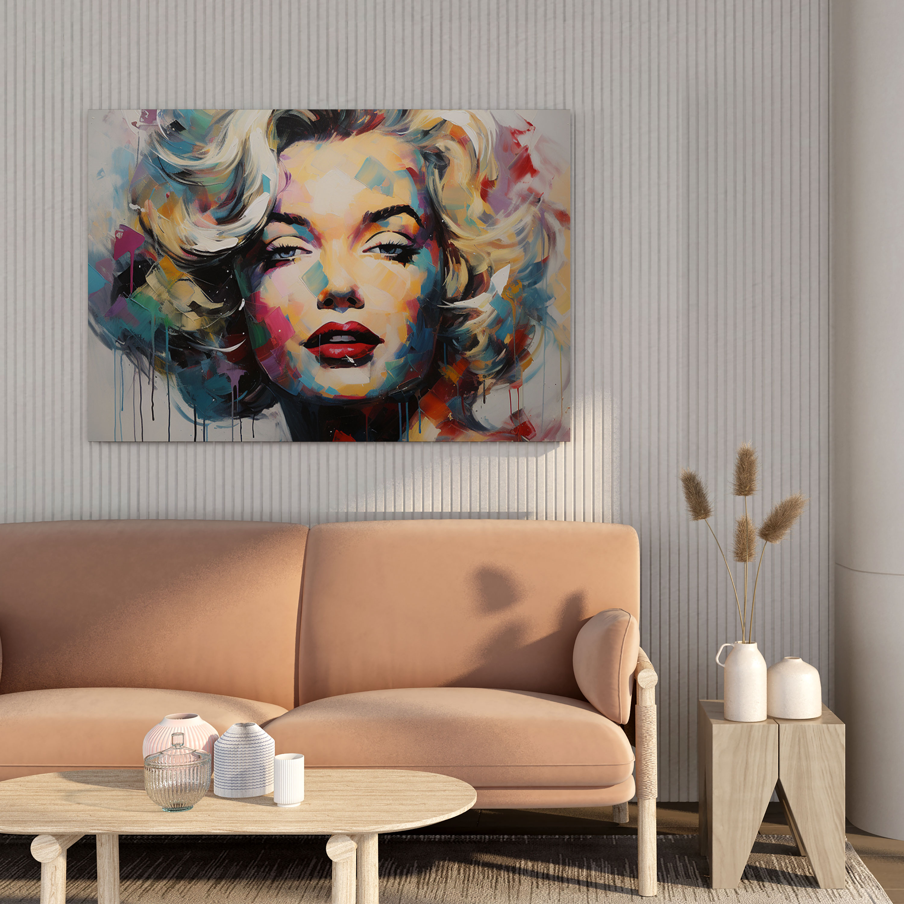 Abstract Marilyn Monroe Wall Art - Marilyn Monroe, Marilyn Monroe, Home Decoration, Vibrant Colors