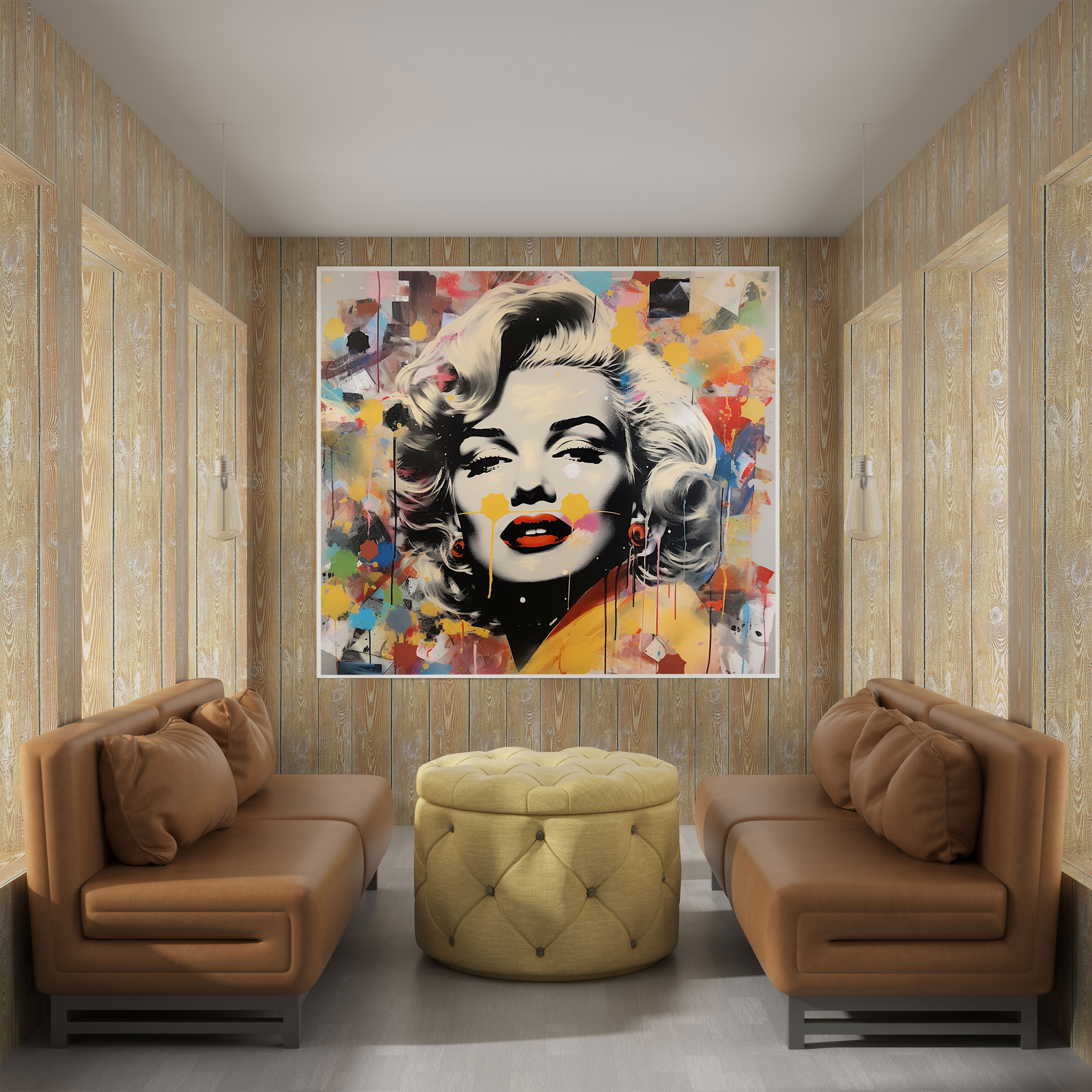 Marilyn Monroe Canvas Print - Abstract Mixed Media Wall Art - Marilyn Monroe, Canvas, Mixed Media, Wall Art