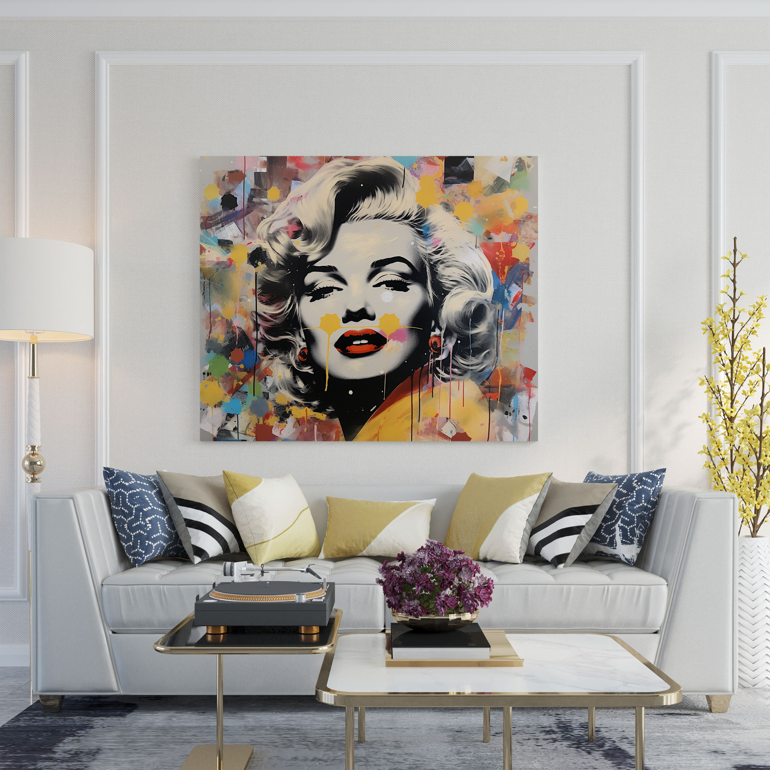 Marilyn Monroe Canvas Print - Abstract Mixed Media Wall Art - Marilyn Monroe, Canvas, Mixed Media, Wall Art