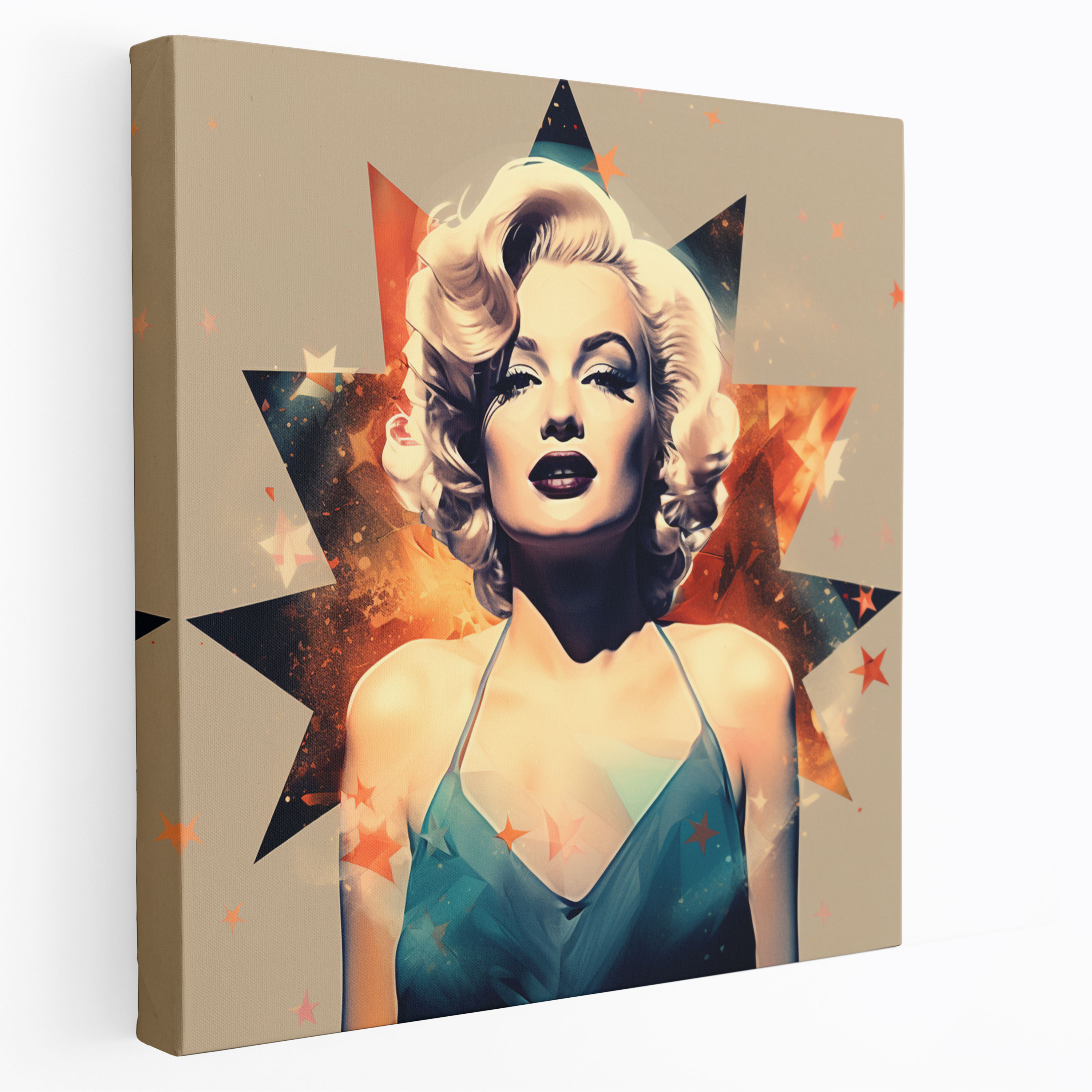 Marilyn Monroe Canvas Print - Retro Movie Poster Wall Art - Marilyn Monroe, Marilyn Monroe, Movie Poster, Wall Art