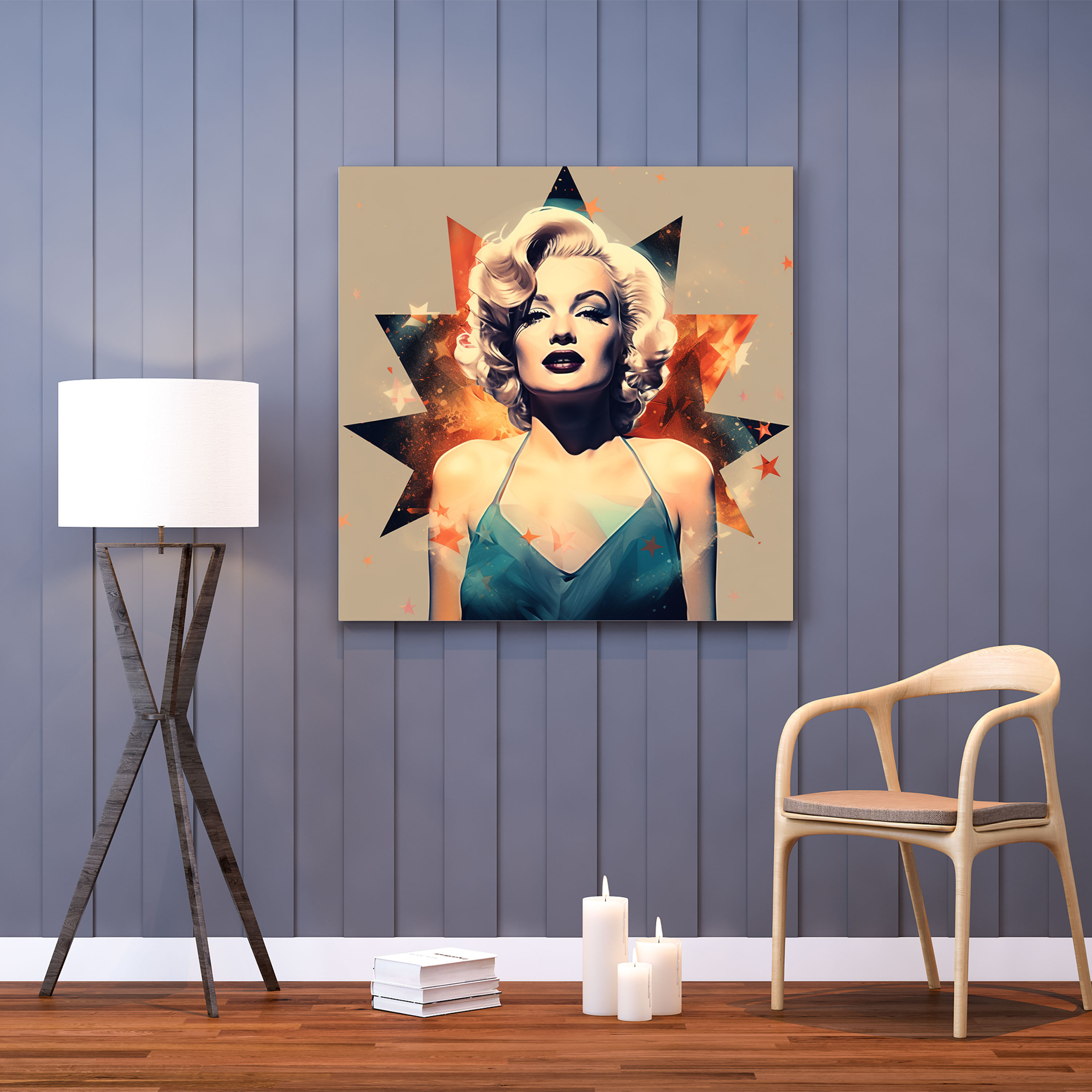 Marilyn Monroe Canvas Print - Retro Movie Poster Wall Art - Marilyn Monroe, Marilyn Monroe, Movie Poster, Wall Art