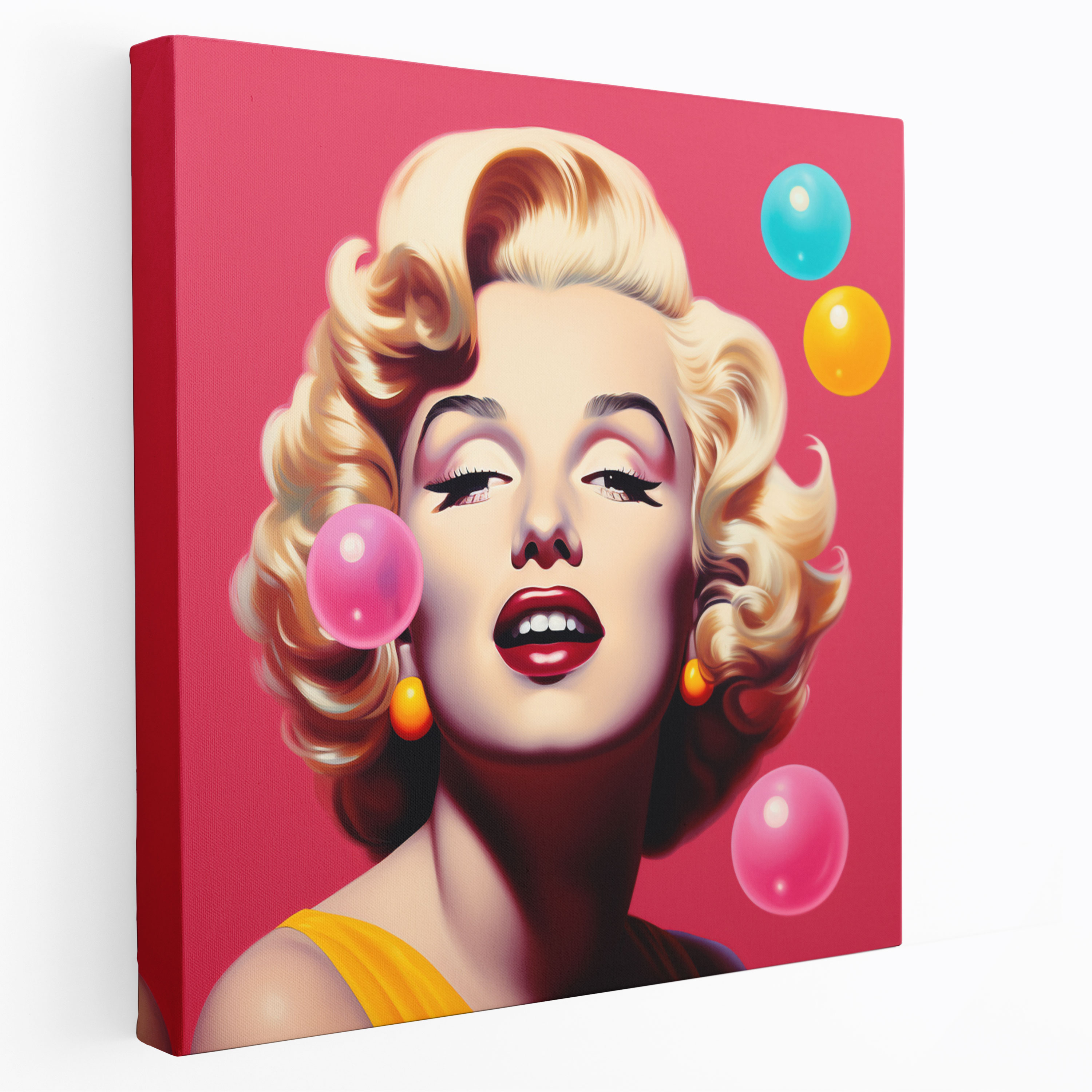 Marilyn Monroe Canvas Print: Pop Art Wall Decoration - Marilyn Monroe, Canvas Print, Wall Art, Diamonds Are A Girl's Best Friend