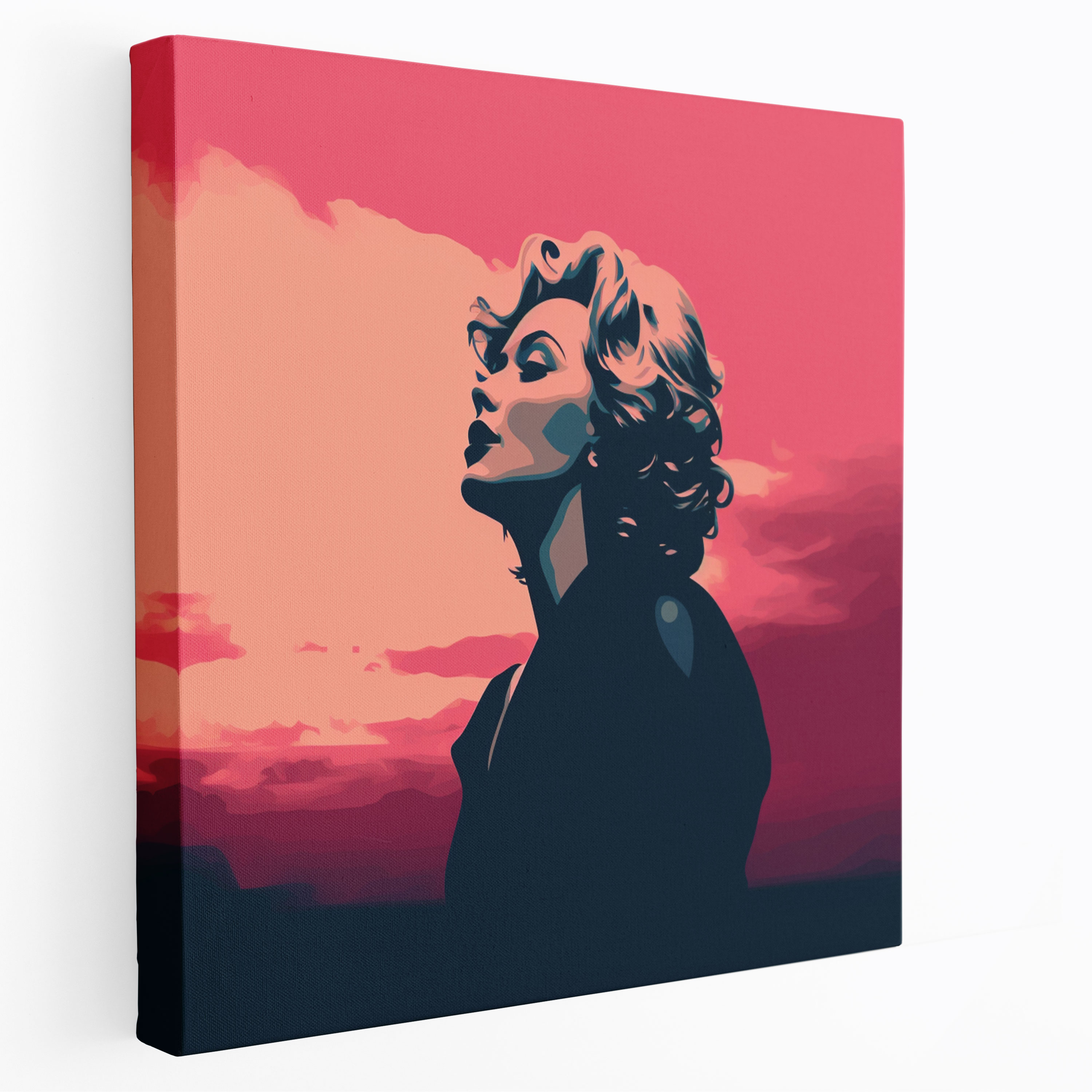 Marilyn Monroe Canvas Print: Silhouette Wall Art - Marilyn Monroe, Marilyn Monroe, Canvas, Elegance And Serenity