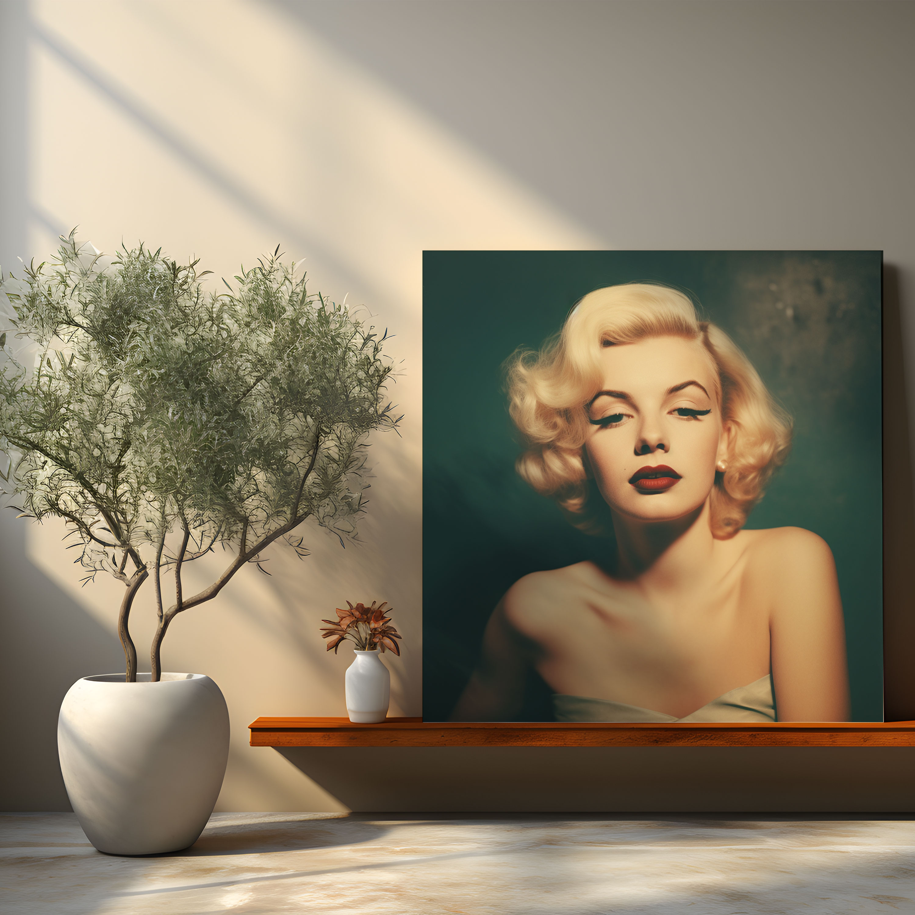 Vintage Marilyn Monroe Canvas Print: Polaroid Wall Art - Marilyn Monroe, Home Decoration, Wall Decoration, Canvas Print