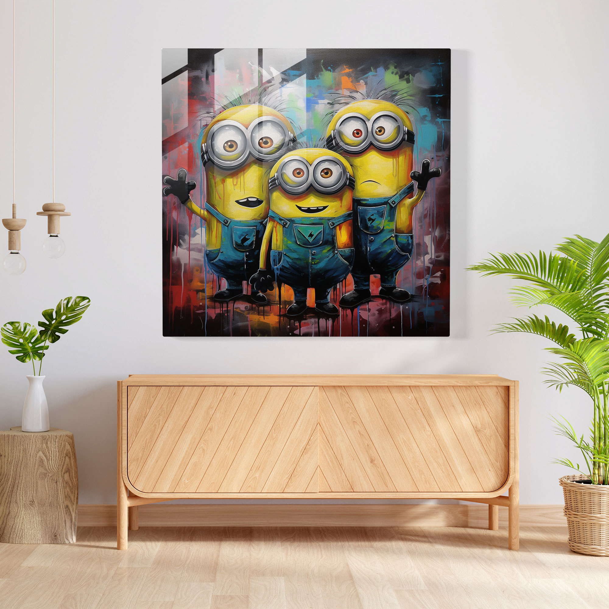 Minions Cam Tablo - Minions Modern ve Havalı Sanat