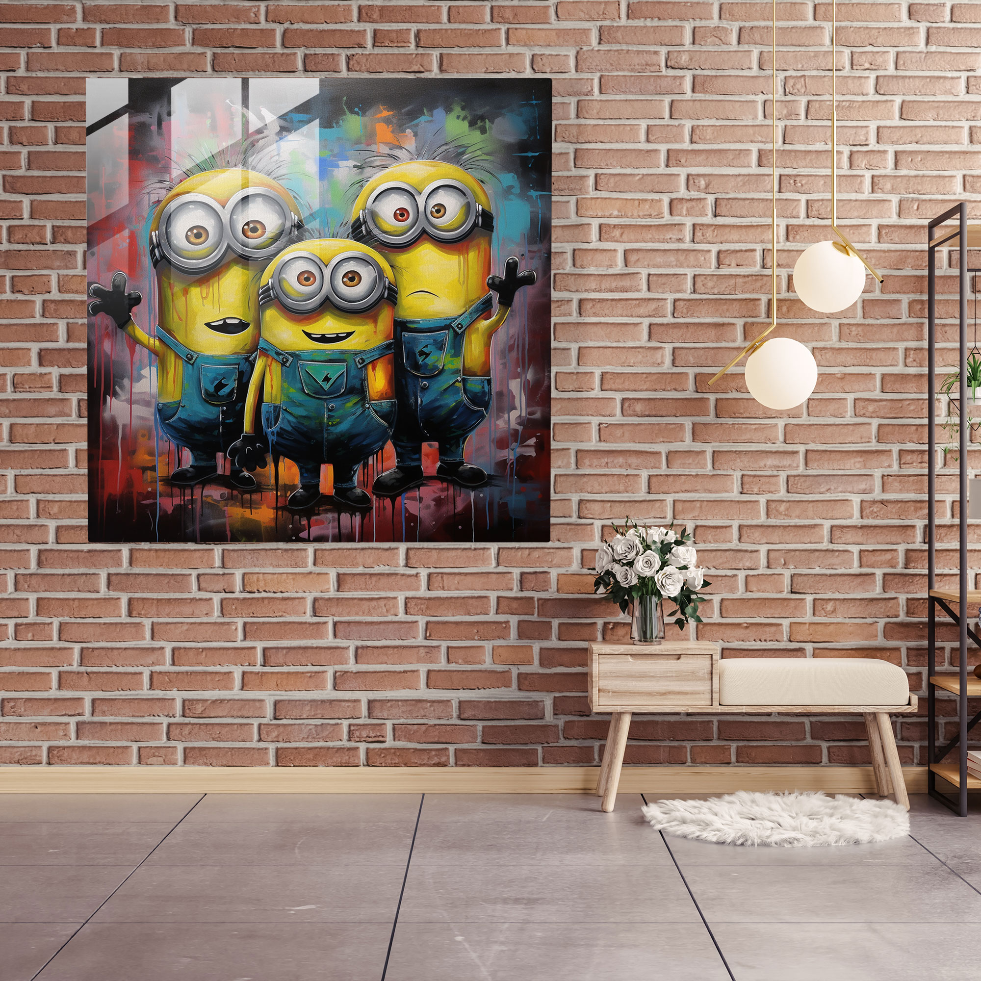 Minions Cam Tablo - Minions Modern ve Havalı Sanat