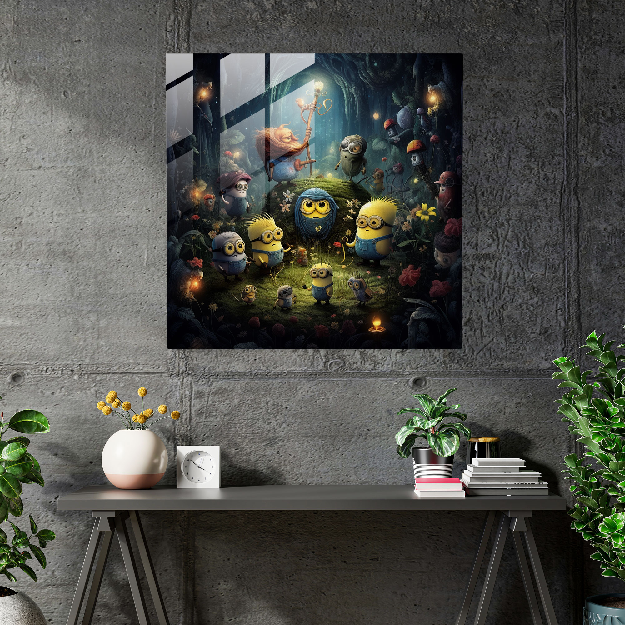 Minions Cam Tablo - Minions Cam Sanatı Büyü