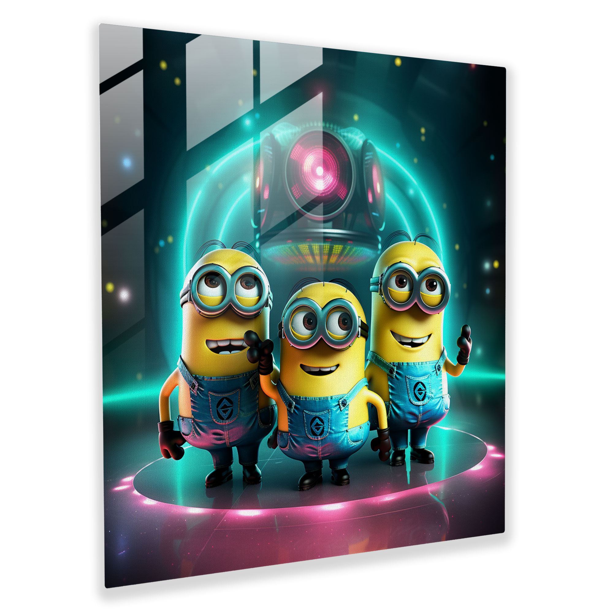 Minions Cam Tablo - Minions Duvar Dekorasyonu Ev Dekorasyonu