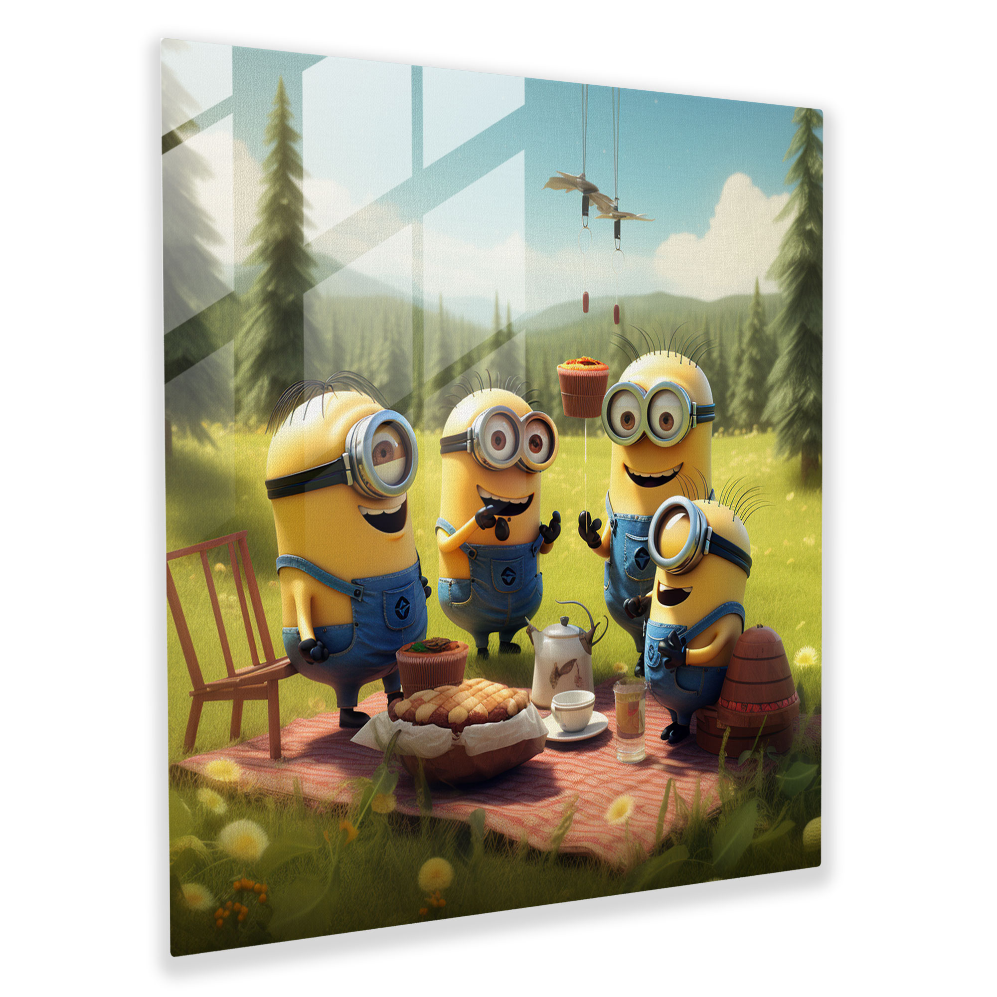 Minions Cam Tablo Sanatı - Minions Cam Sanatı Çizgi Film