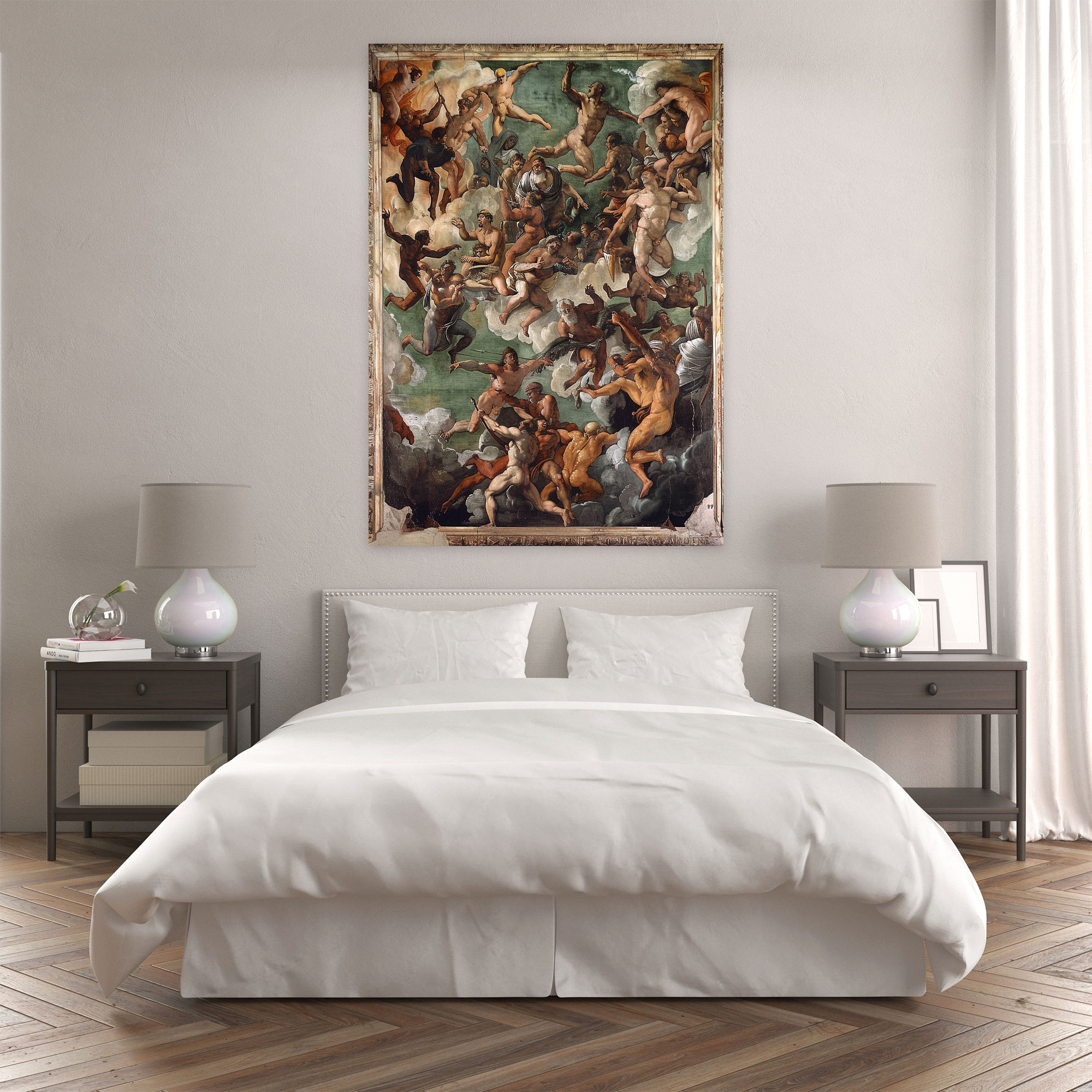 Giulio Romano Mannerism Duvar Dekorasyonu - Ev Dekorasyonu Kanvas Tablo