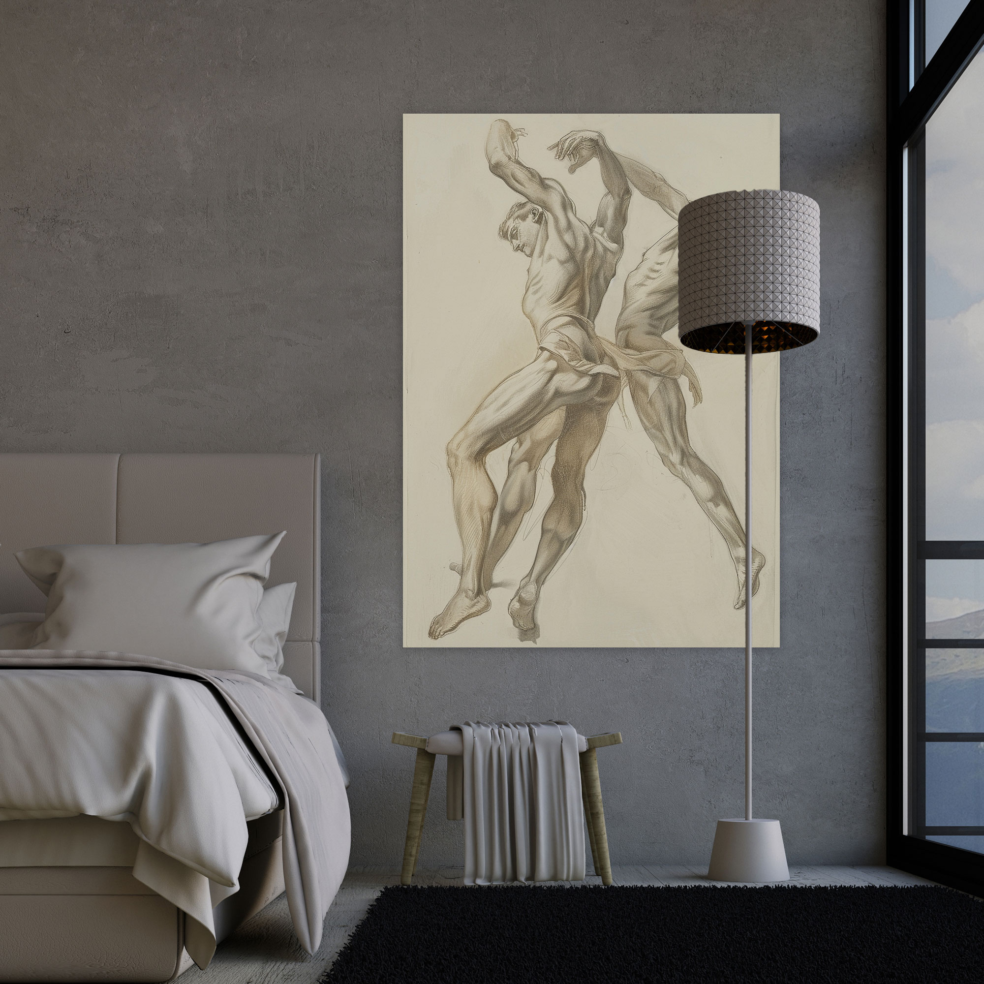 Dramatic Figures Mannerism Canvas Print - Mannerism, Canvas, Canvas Print, Canvas Wall Art