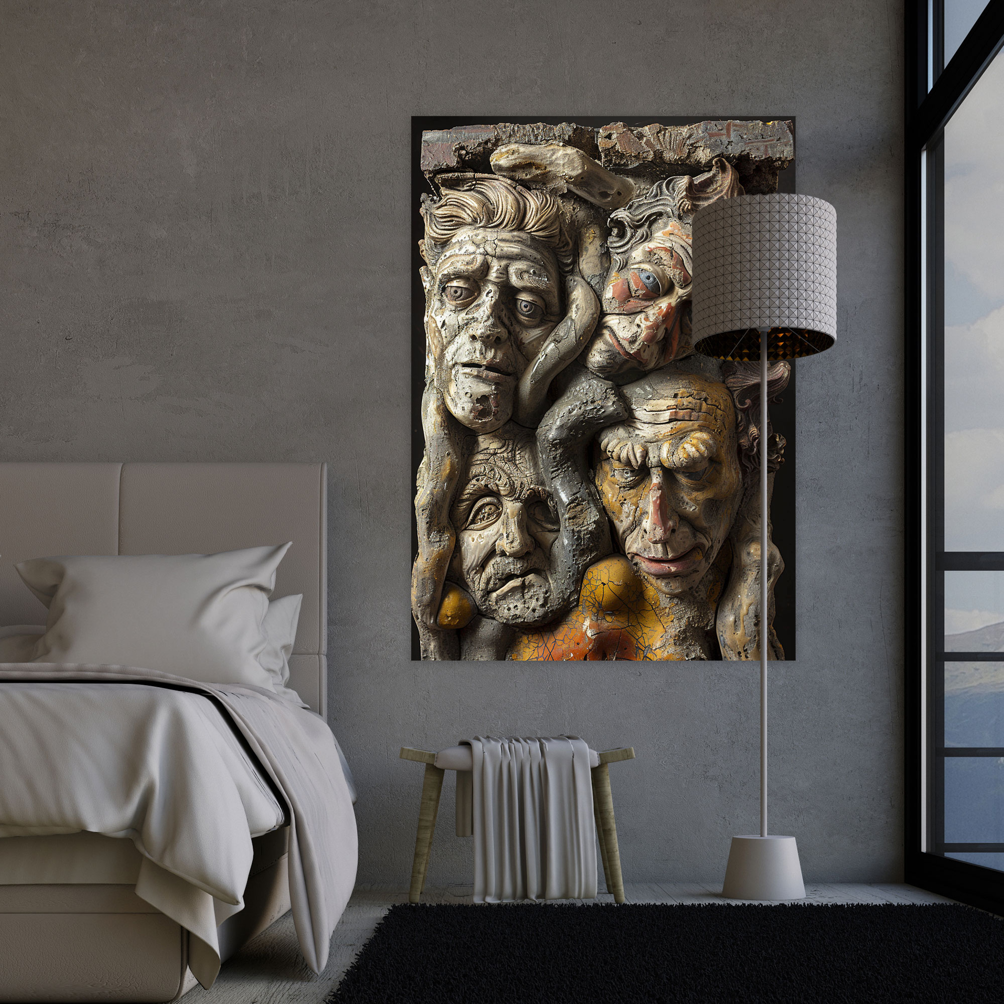 Twisted Figures Mannerism Canvas Print - Mannerism, Home Decoration, Canvas Wall Art, Mannerism