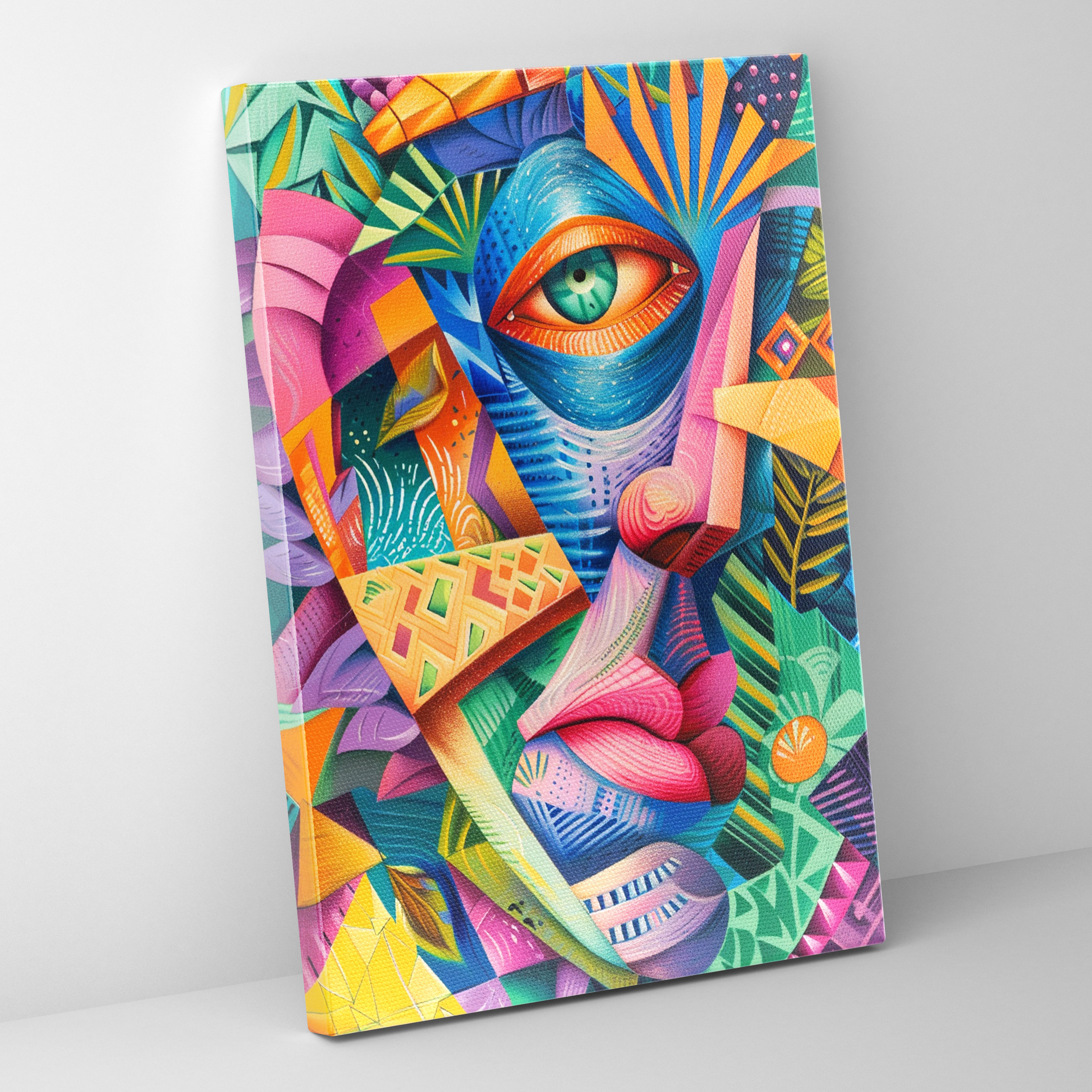 Mannerism Vibrant Colors Wall Decoration - Mannerism, Canvas Wall Art, Canvas, Wall Decoration
