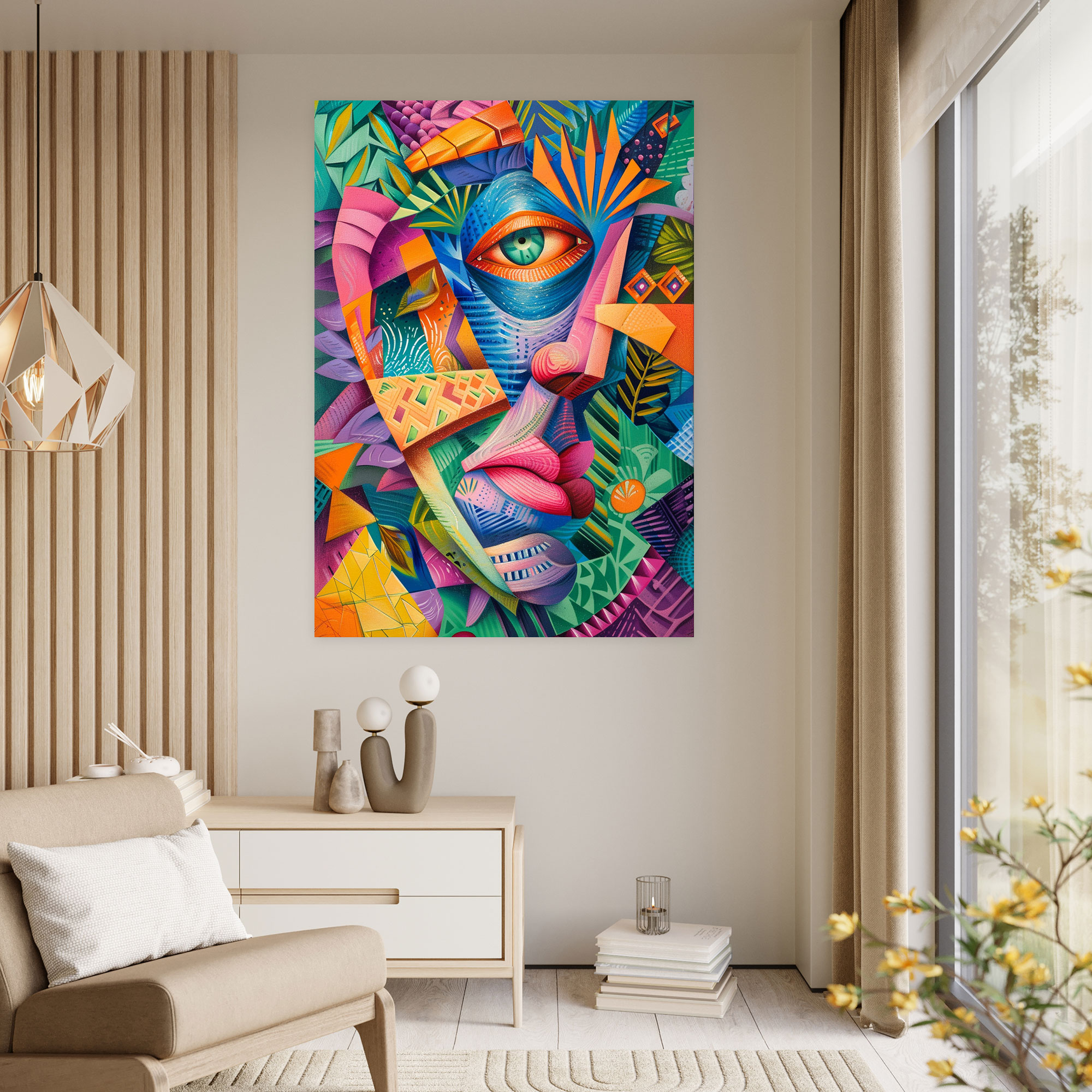 Mannerism Vibrant Colors Wall Decoration - Mannerism, Canvas Wall Art, Canvas, Wall Decoration