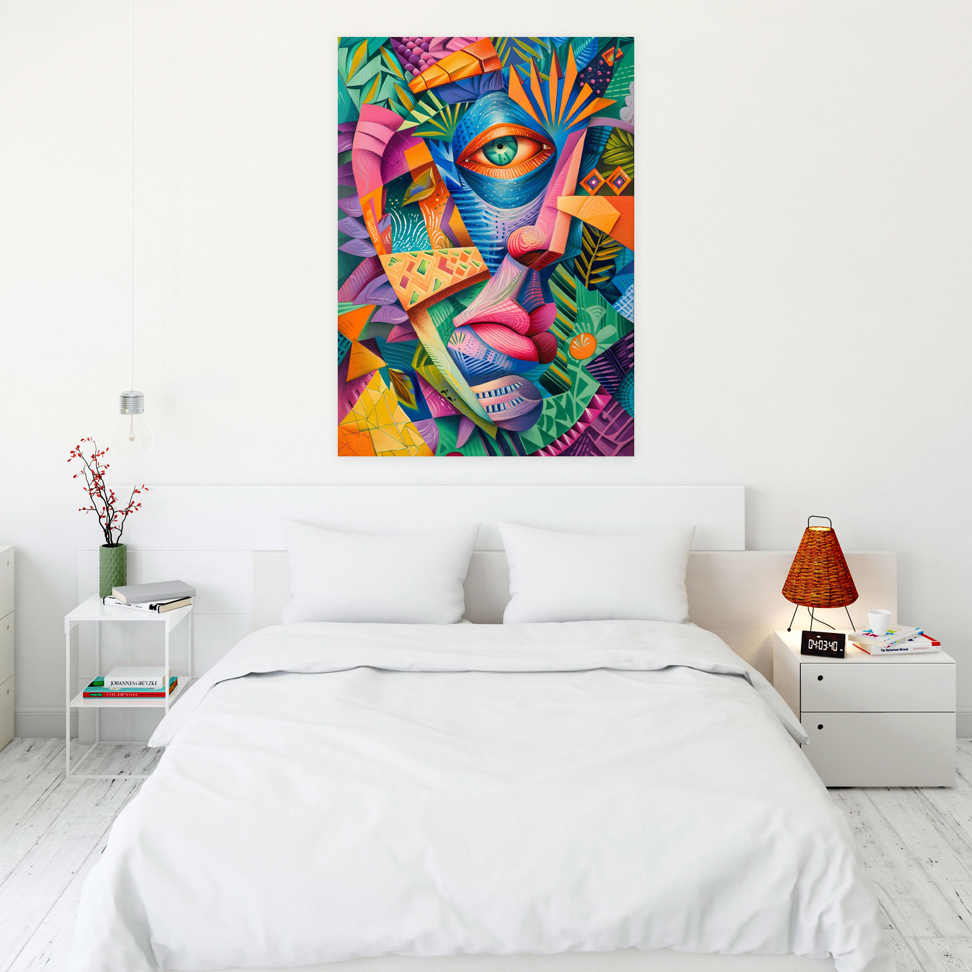 Mannerism Vibrant Colors Wall Decoration - Mannerism, Canvas Wall Art, Canvas, Wall Decoration