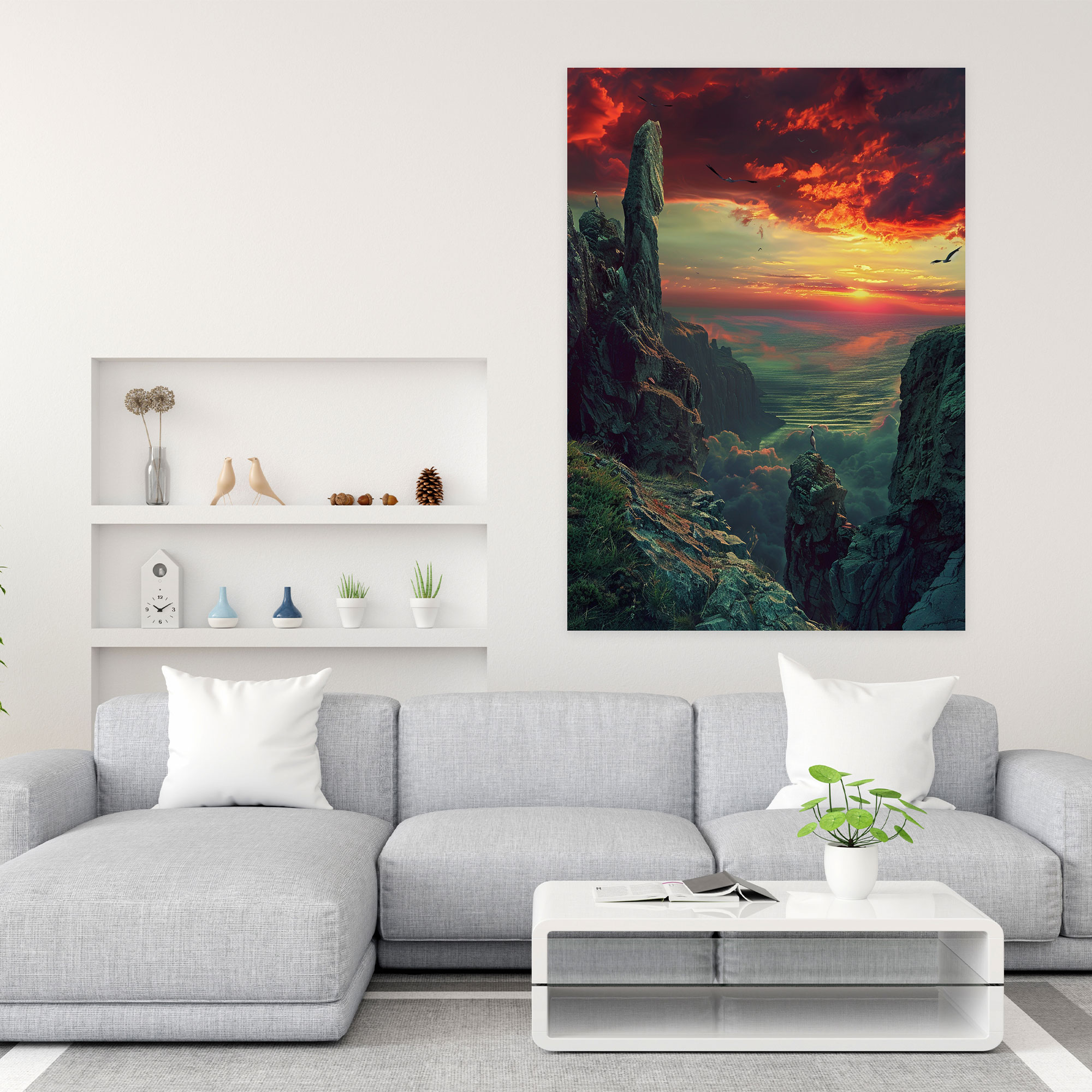 Mannerism Sunset Canvas Print - Mannerism, Canvas Wall Art, Wall Decoration, Wall Art