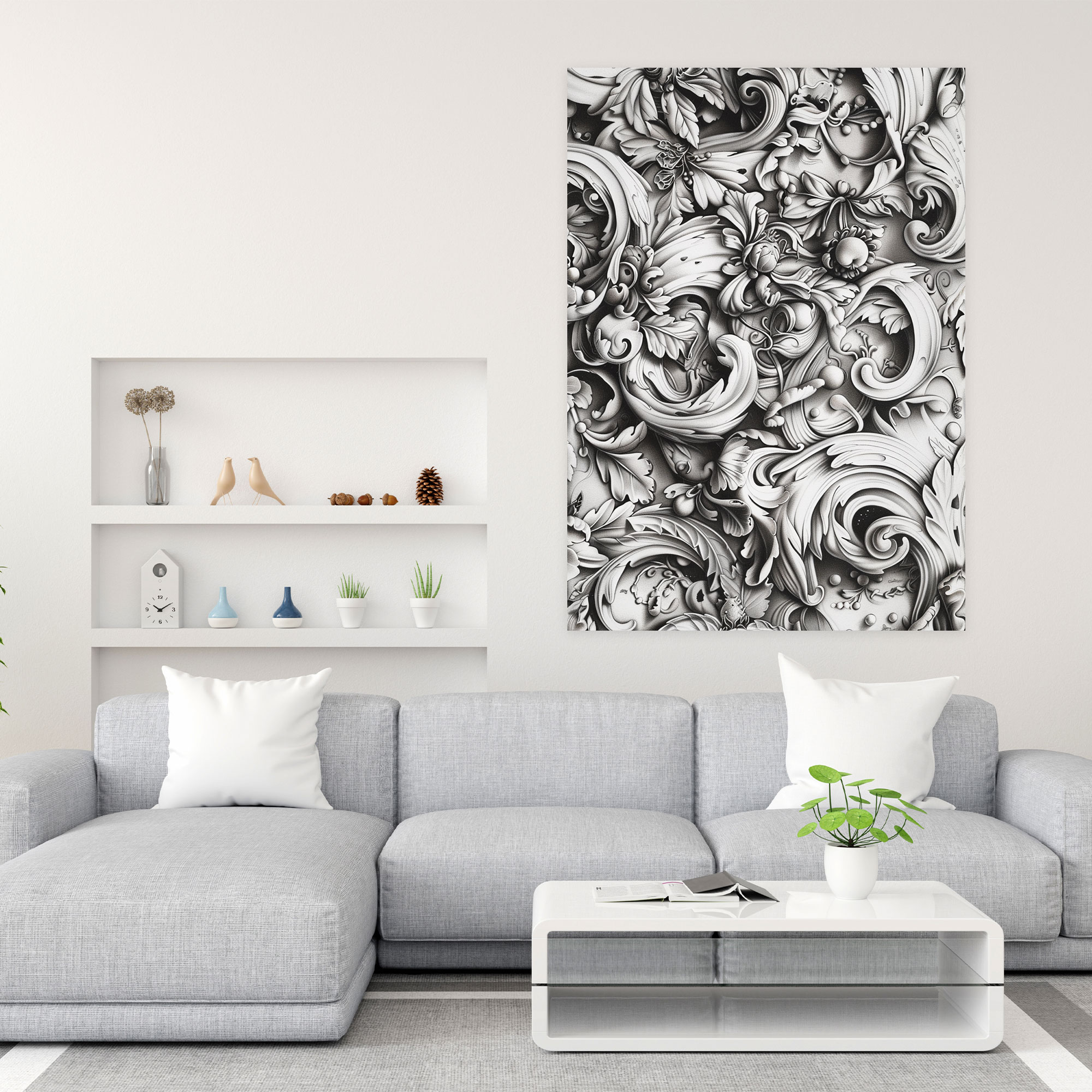 Mannerism Wall Art - Flowing Details - Mannerism, Wall Art, Canvas, Mannerism
