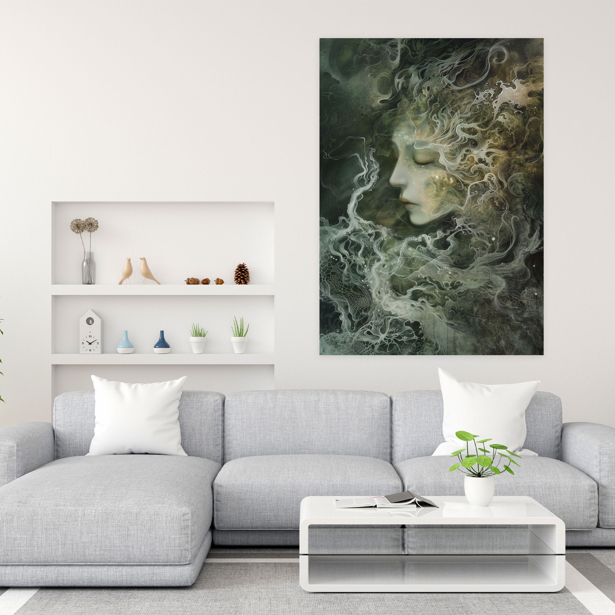 Traumhaftes Manierismus Leinwandbild - Wandkunst Leinwand Wandkunst Wohnkultur