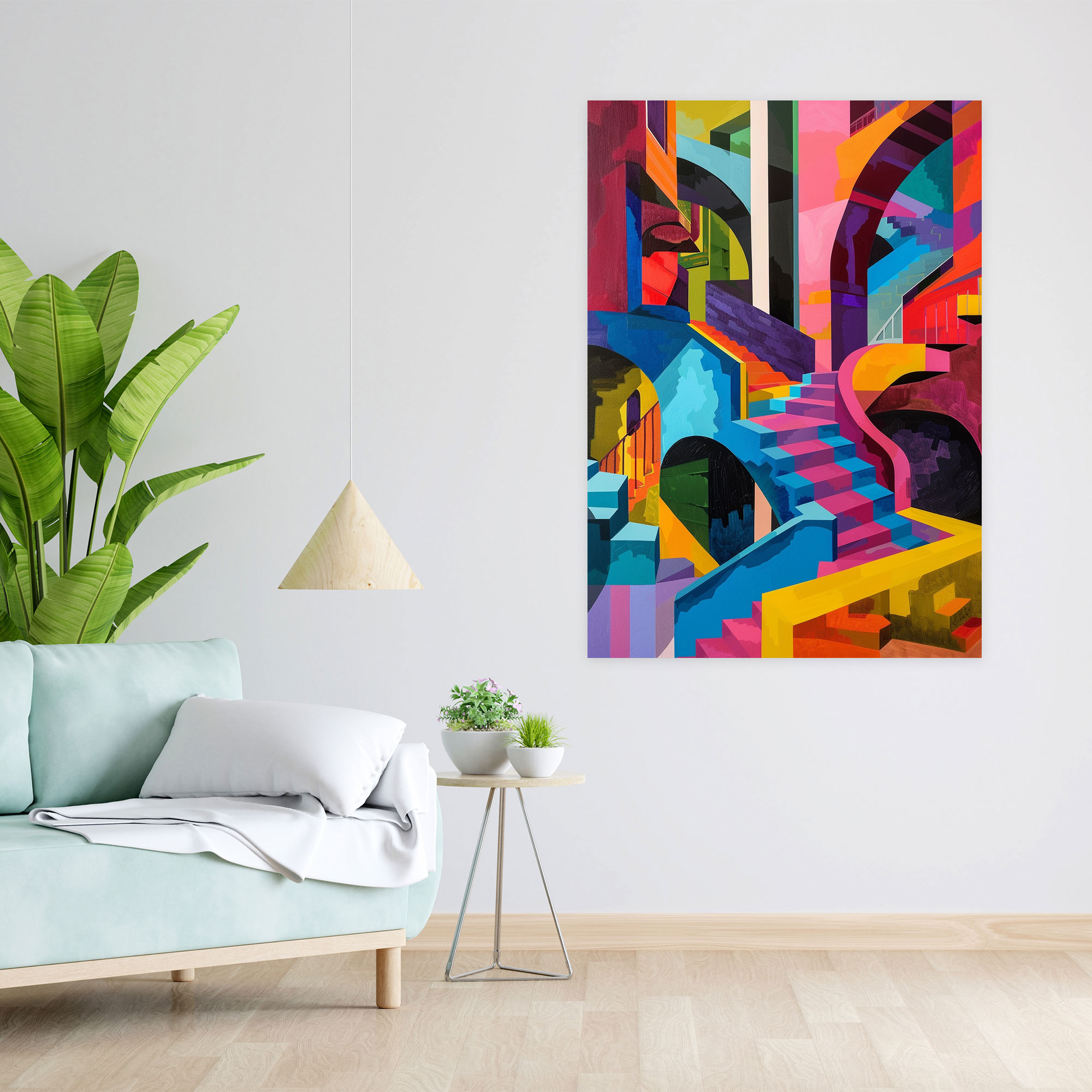 Vibrant Mannerism Wall Decoration - Mannerism, Canvas, Wall Decoration, Home Decoration
