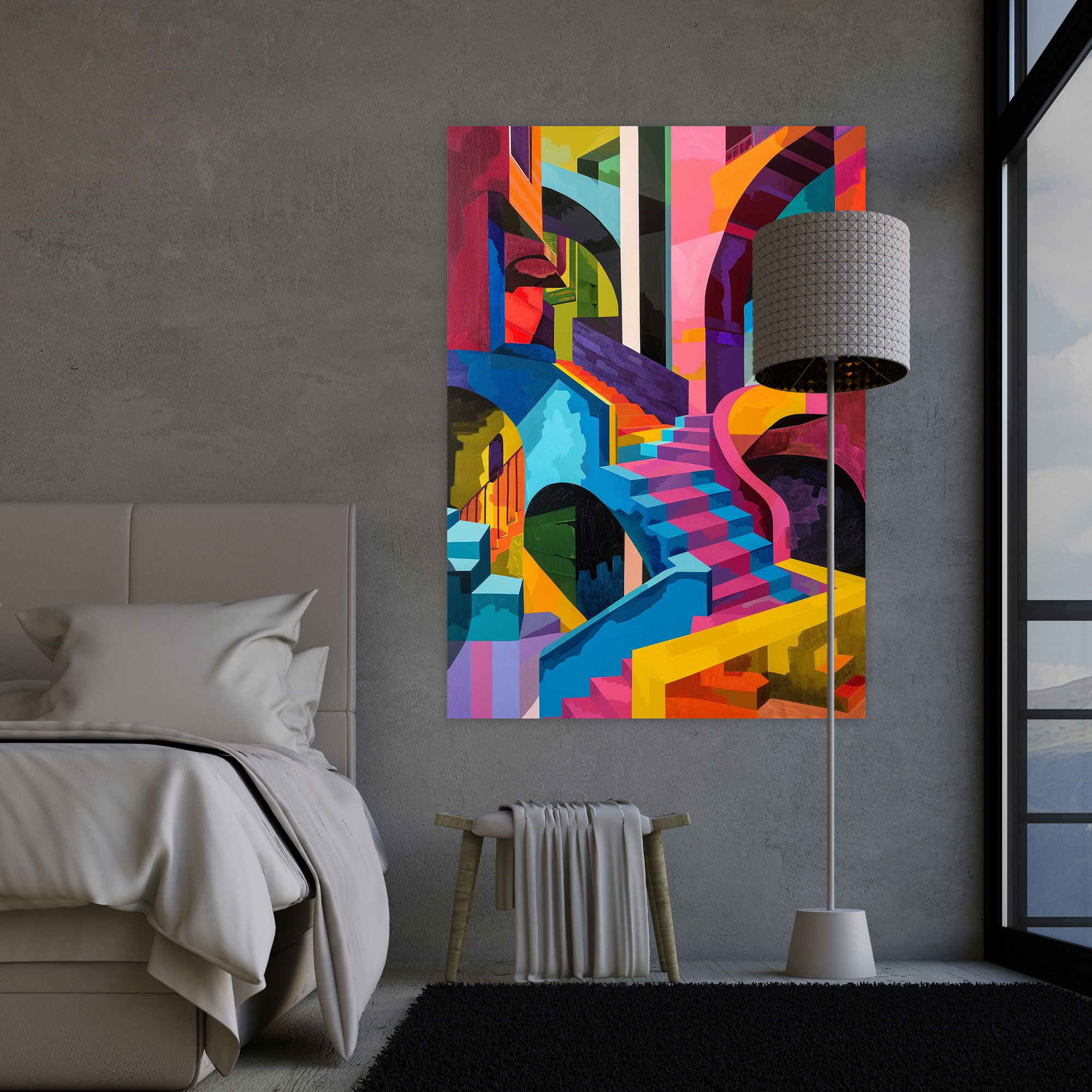 Vibrant Mannerism Wall Decoration - Mannerism, Canvas, Wall Decoration, Home Decoration