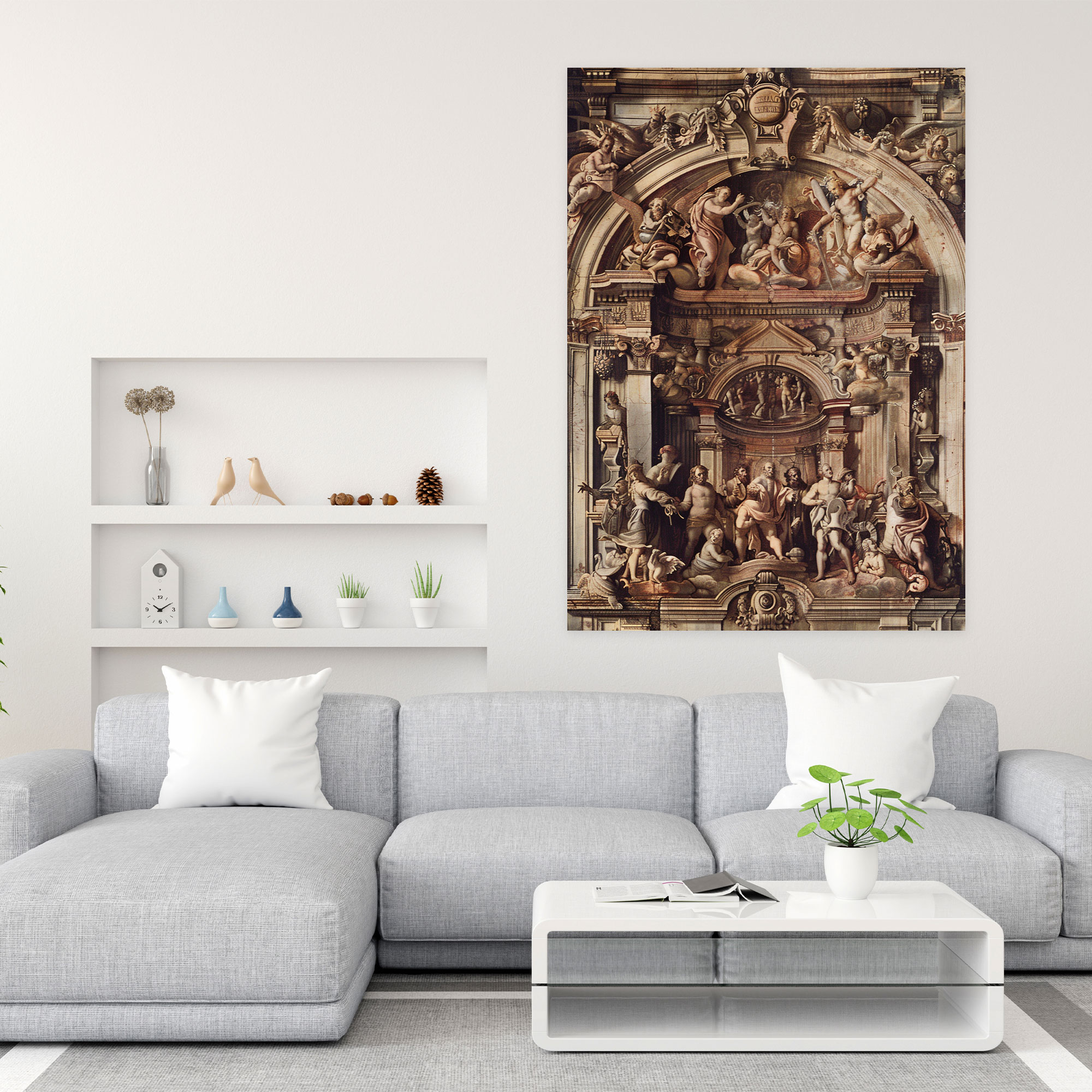 Grand Architectural Mannerism Canvas Print - Mannerism, Canvas Wall Art, Canvas Print, Wall Art