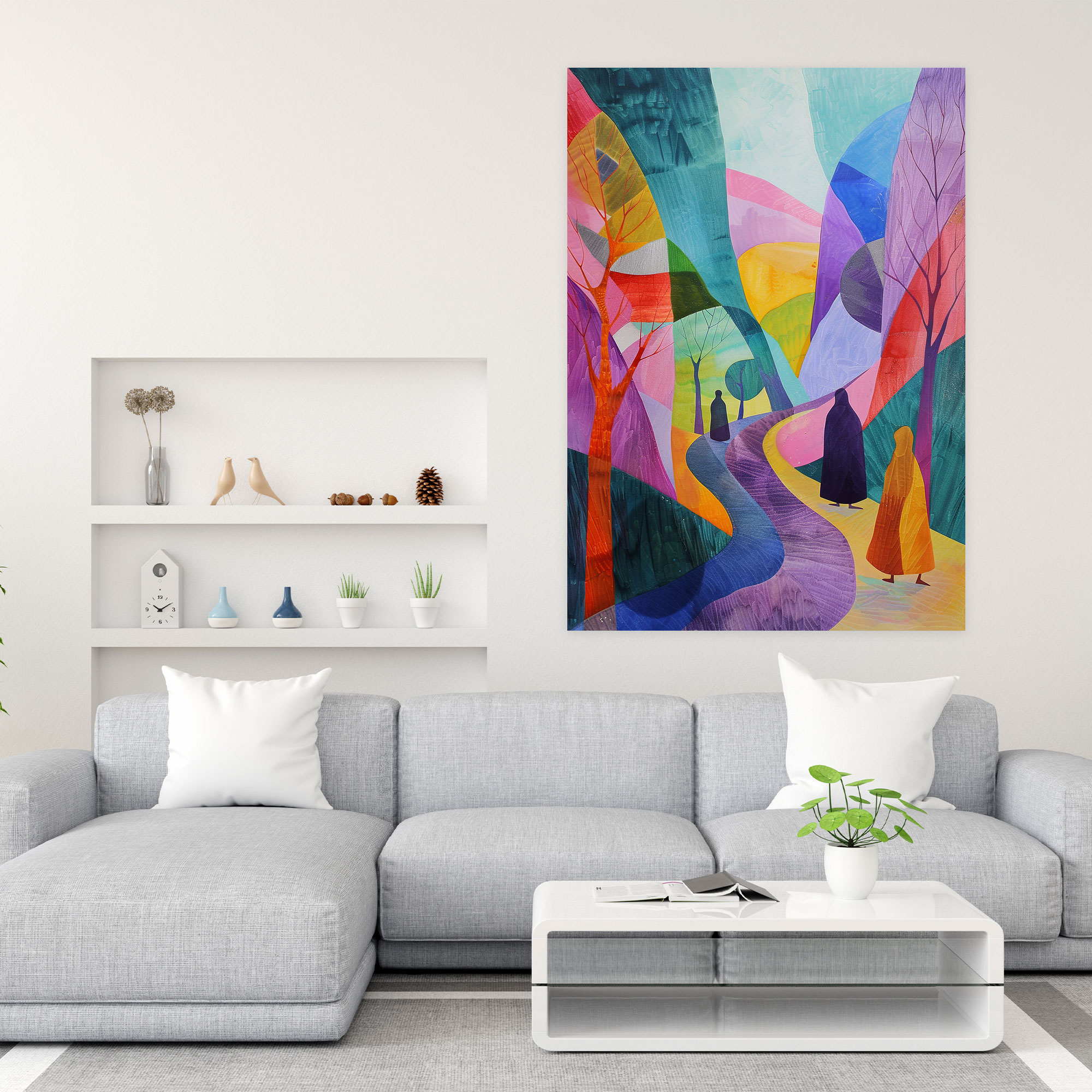 Dreamy Landscape Mannerism Canvas Print - Mannerism, Canvas Print, Wall Decoration, Canvas Wall Art